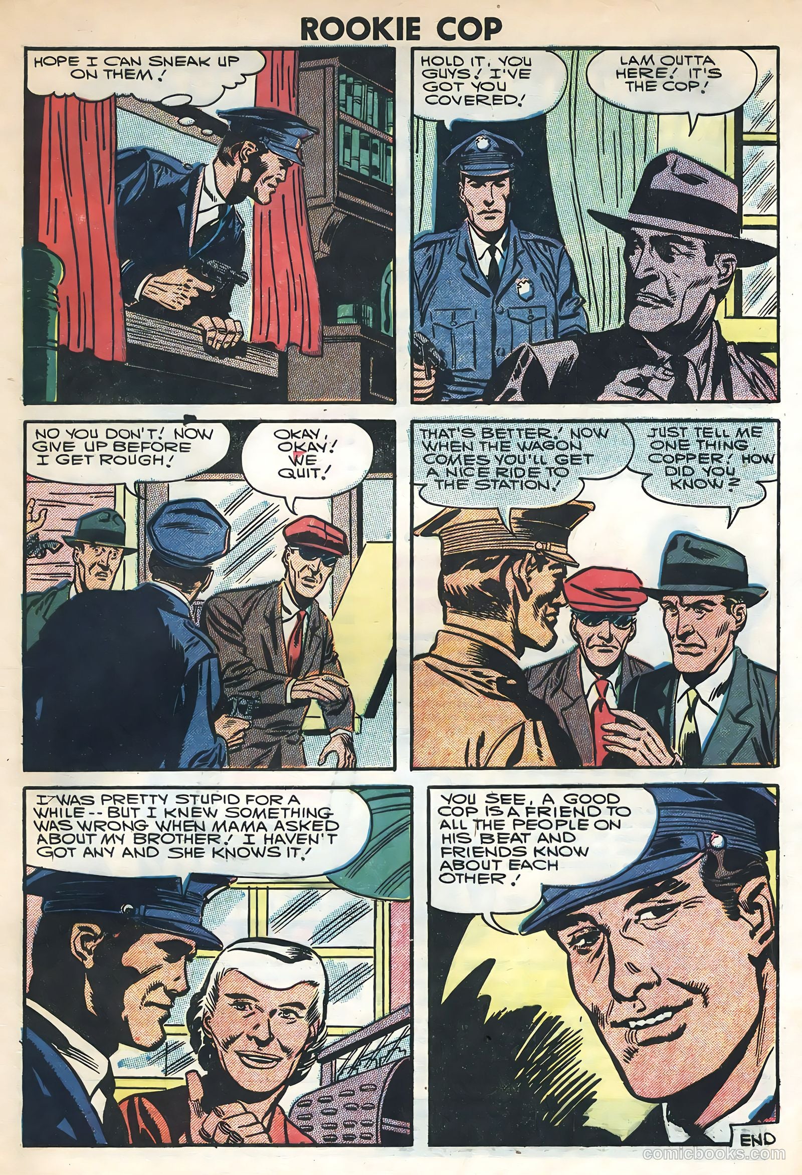 Rookie Cop #32 (1957) — page 33 of 36