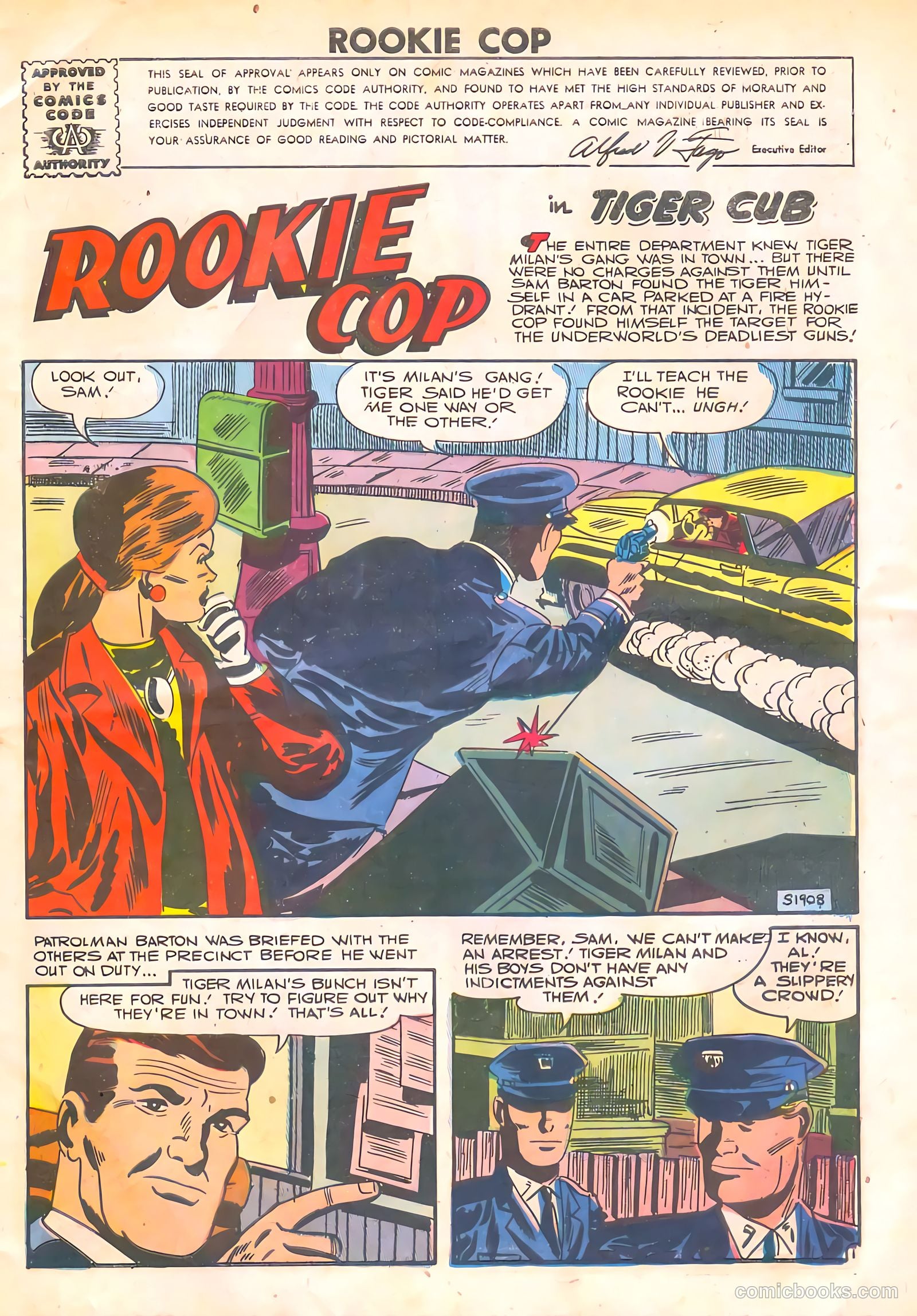 Rookie Cop #33 (1957) — page 3 of 36