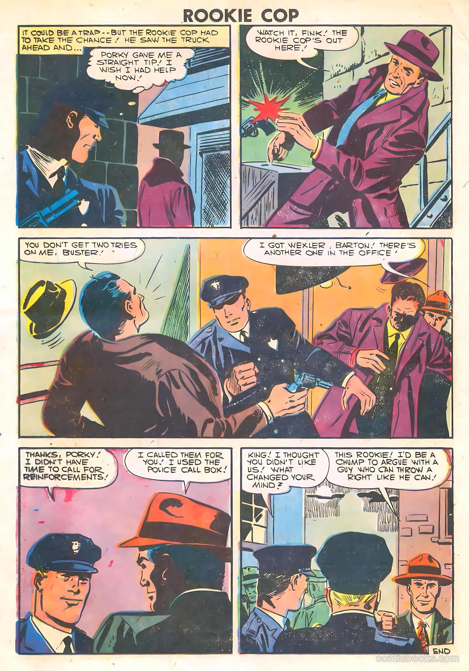 Rookie Cop #33 (1957) — page 16 of 36
