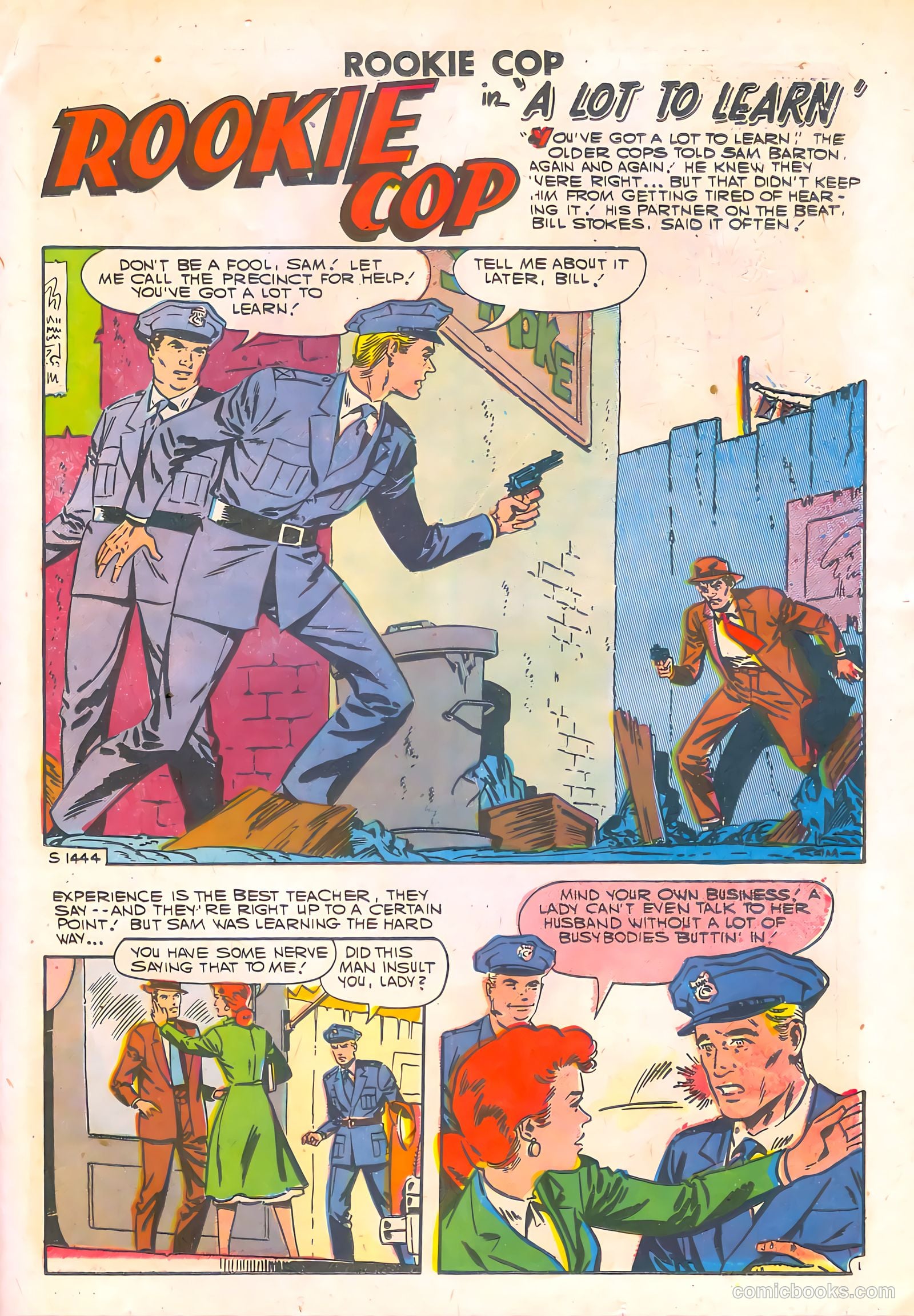 Rookie Cop #33 (1957) — page 23 of 36