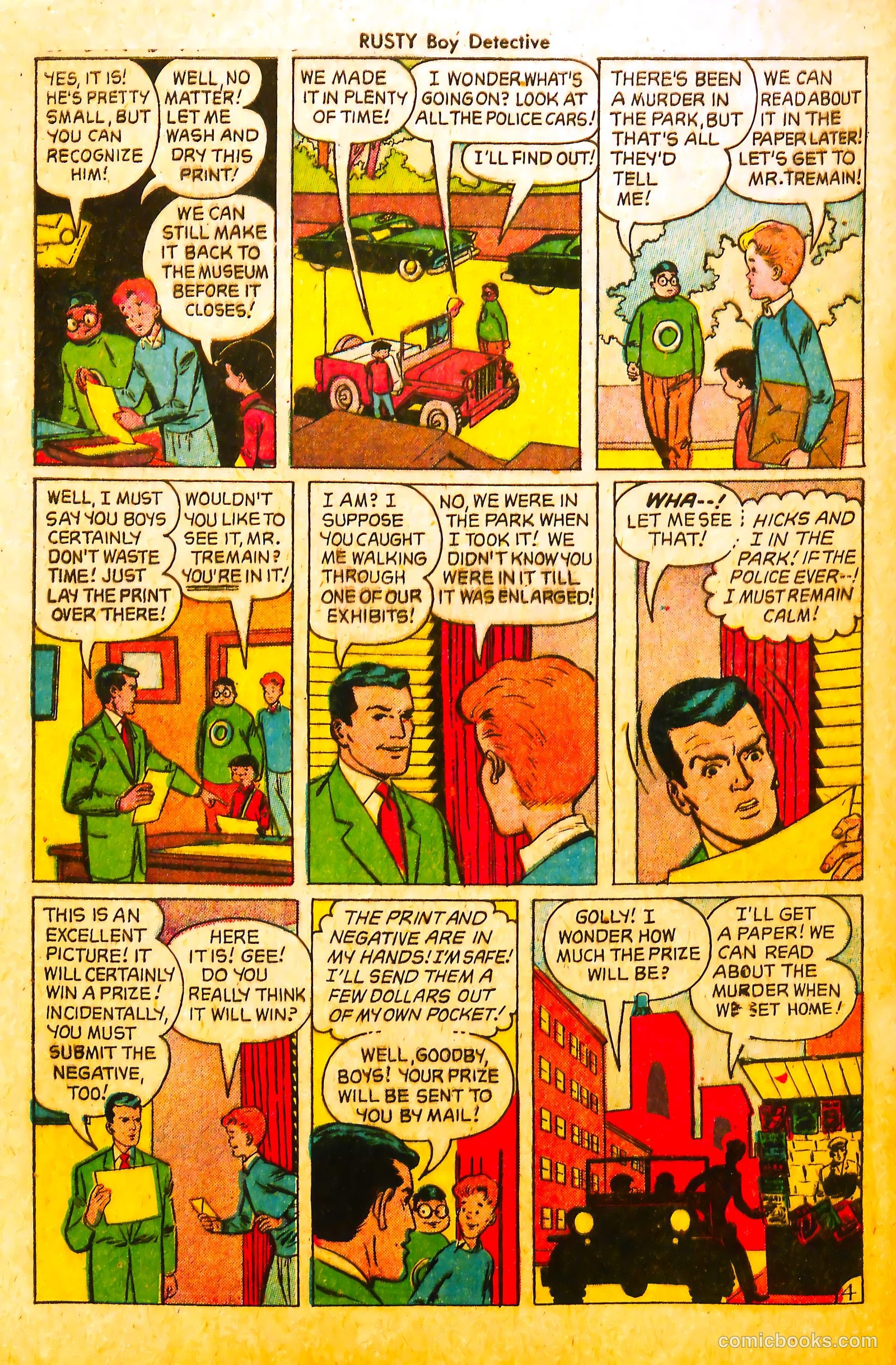 Rusty Boy Detective #3 (1955) — page 30 of 36