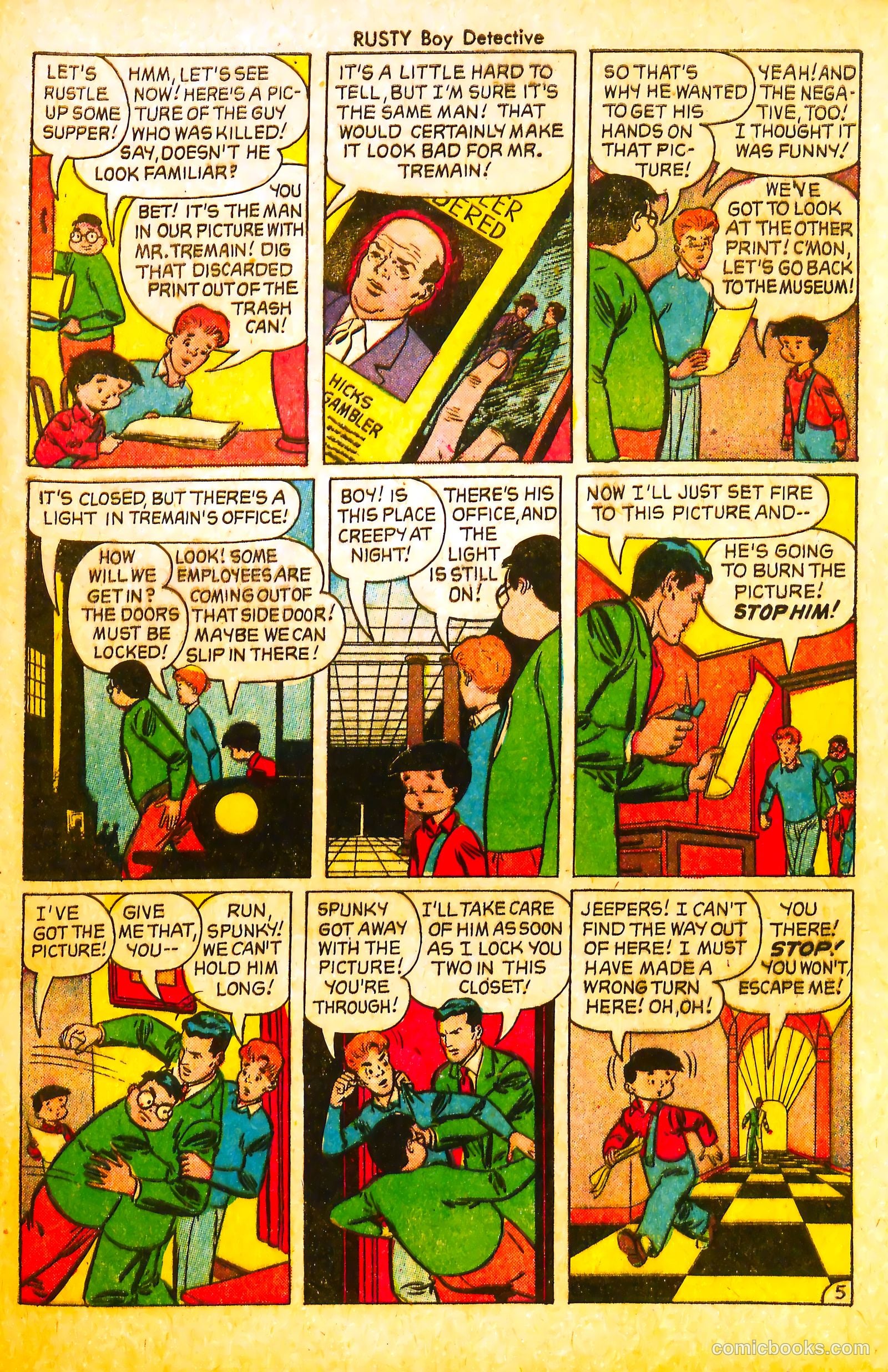 Rusty Boy Detective #3 (1955) — page 31 of 36
