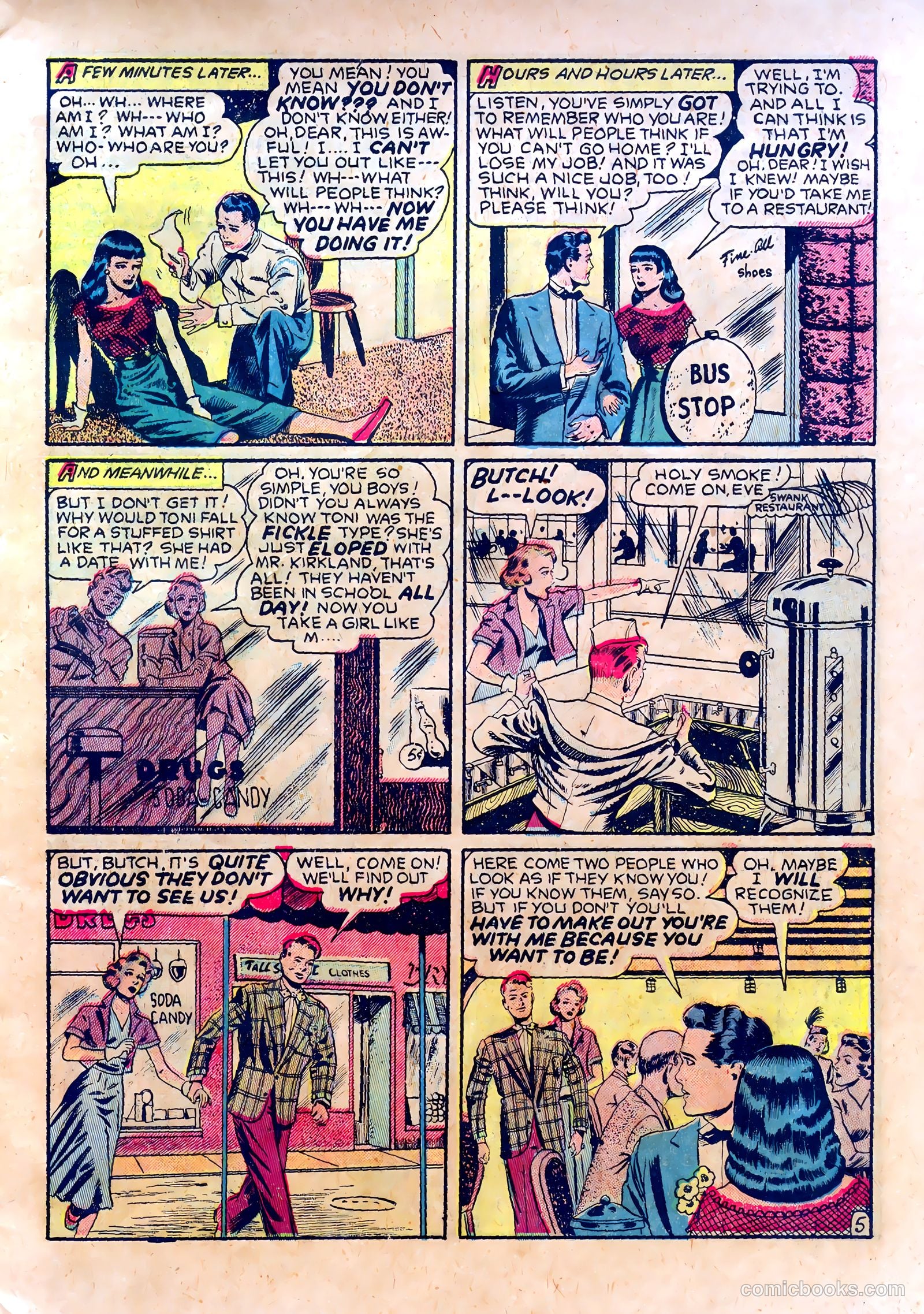 School-Day Romances #1 (1949) — page 7 of 36