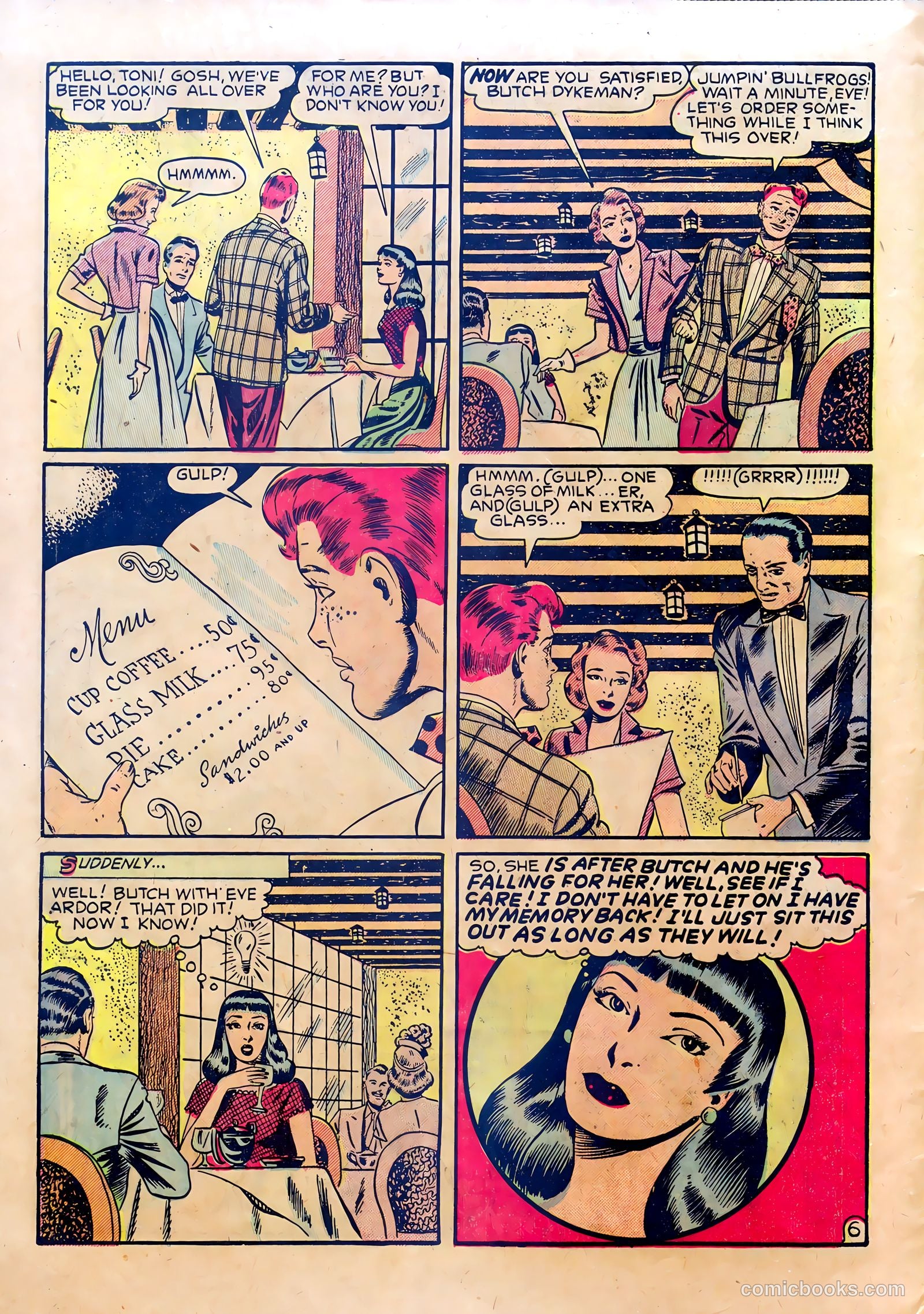 School-Day Romances #1 (1949) — page 8 of 36