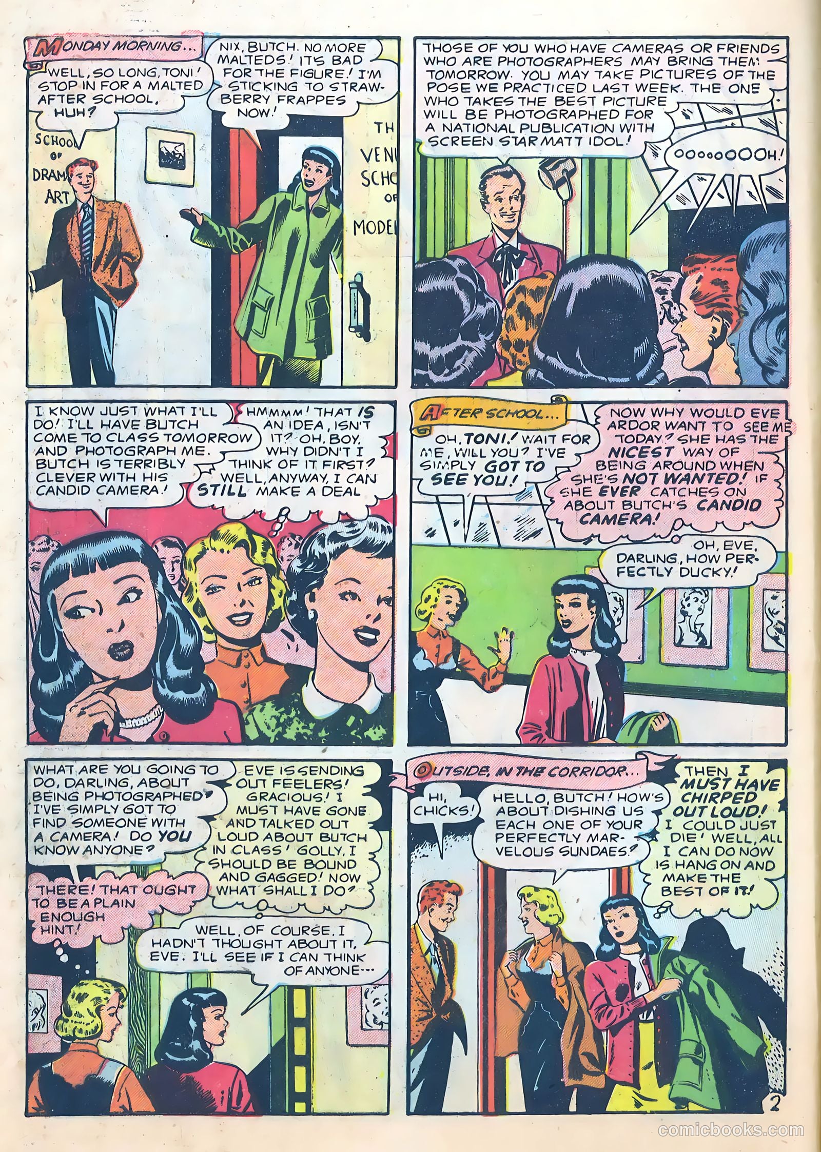 School-Day Romances #2 (1949) — page 4 of 36
