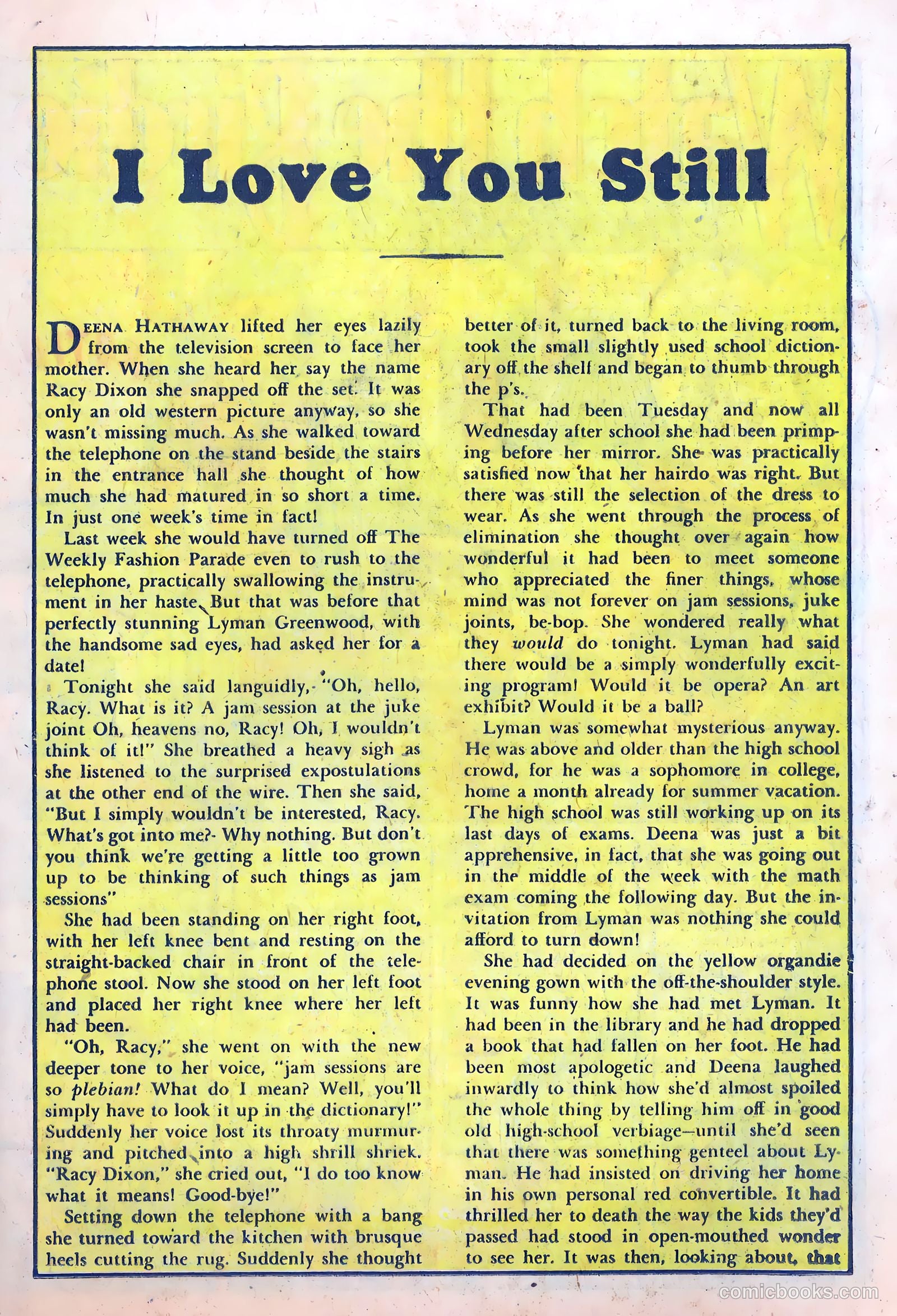 School-Day Romances #2 (1949) — page 19 of 36