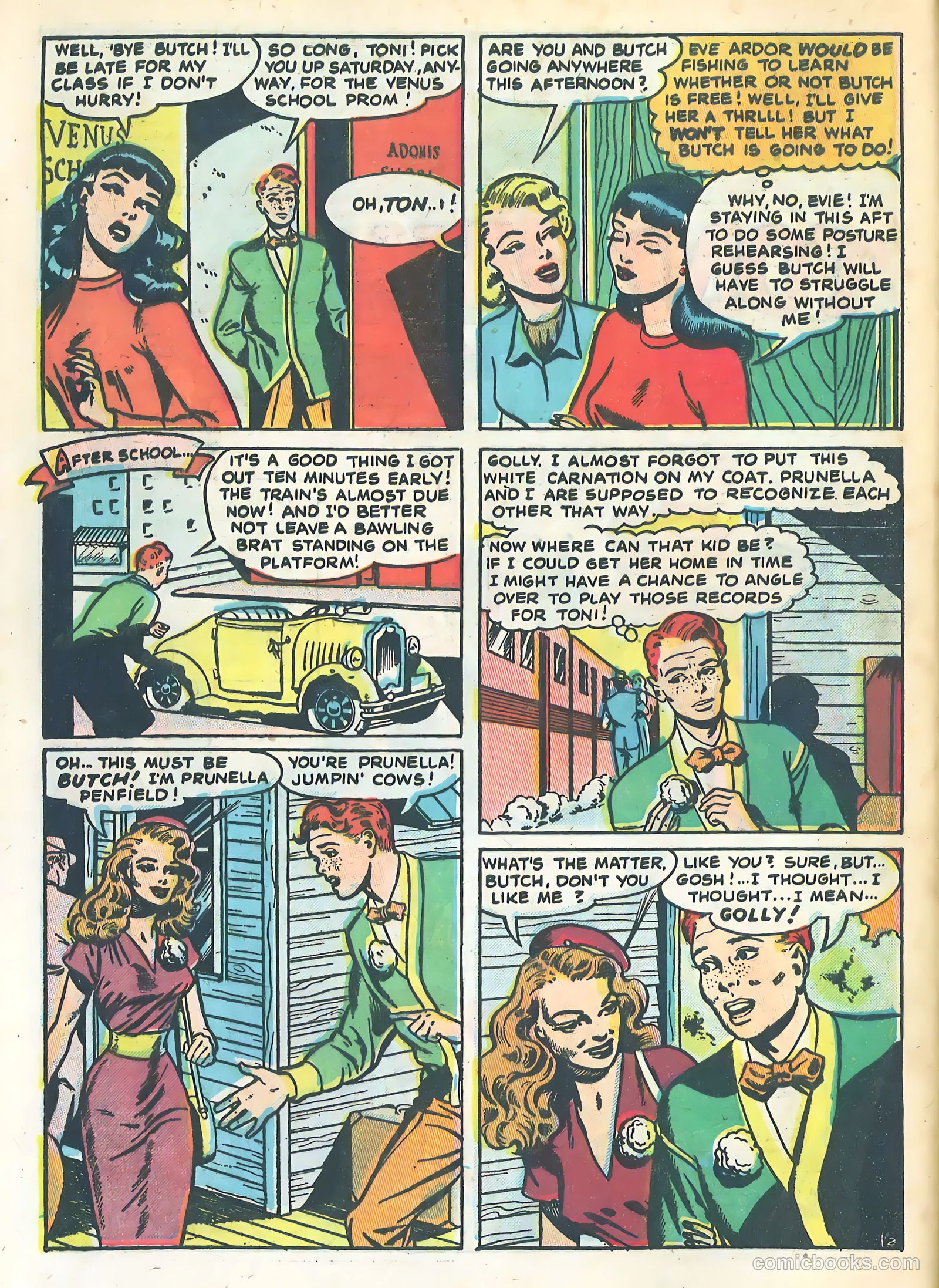 School-Day Romances #4 (1950) — page 4 of 36