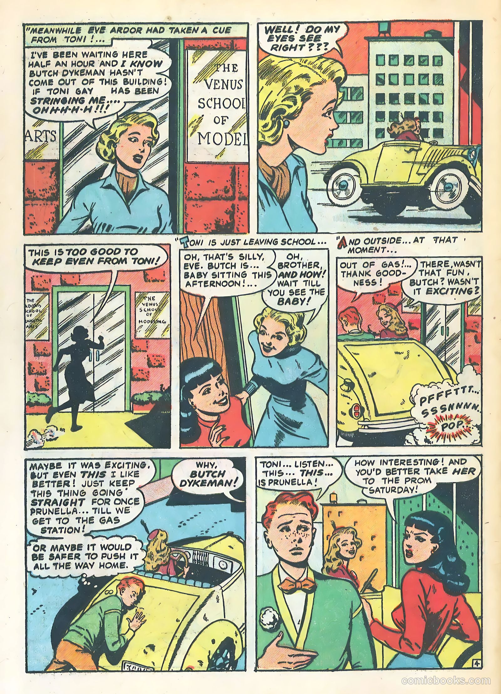School-Day Romances #4 (1950) — page 6 of 36