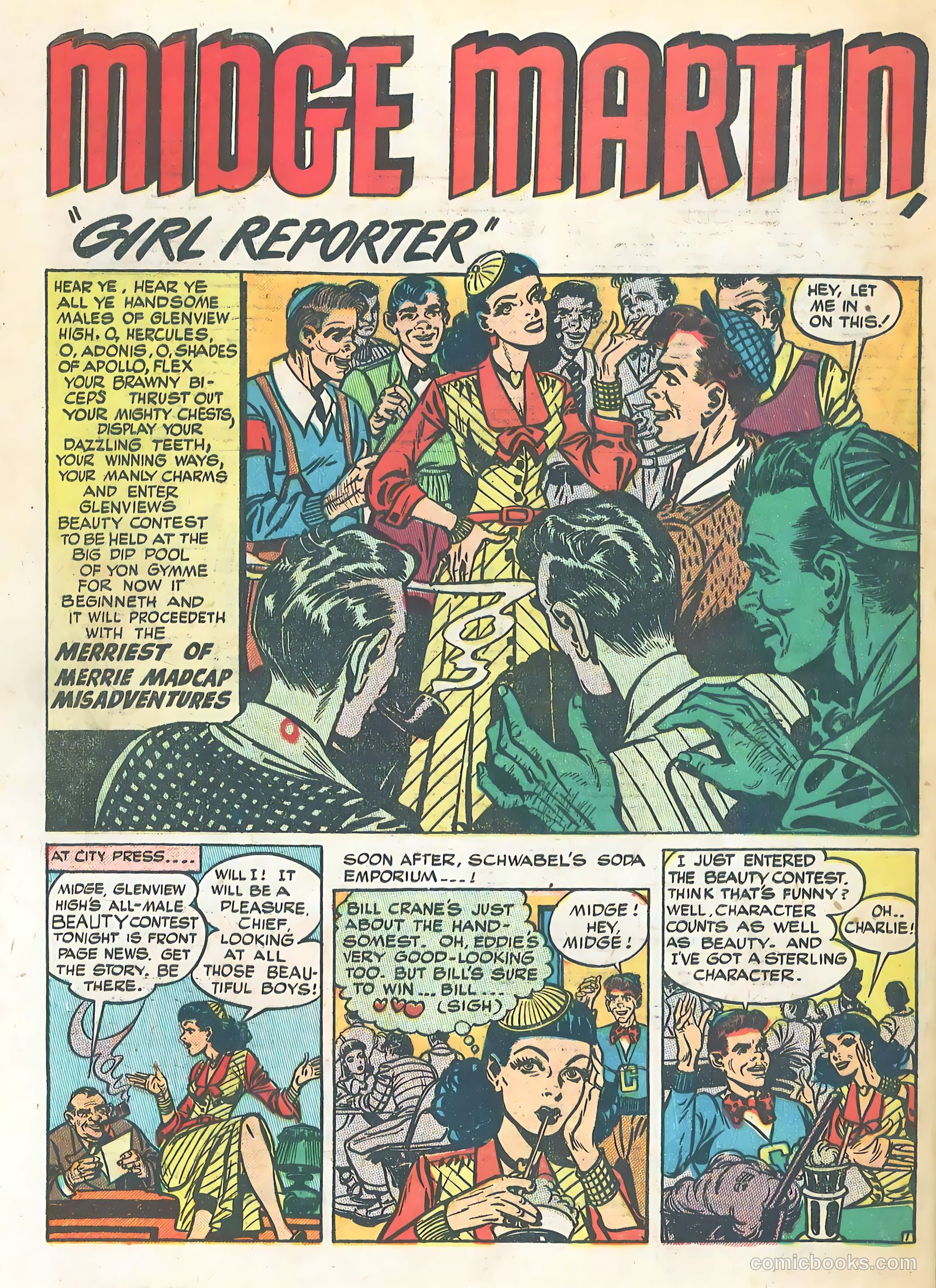 School-Day Romances #4 (1950) — page 20 of 36