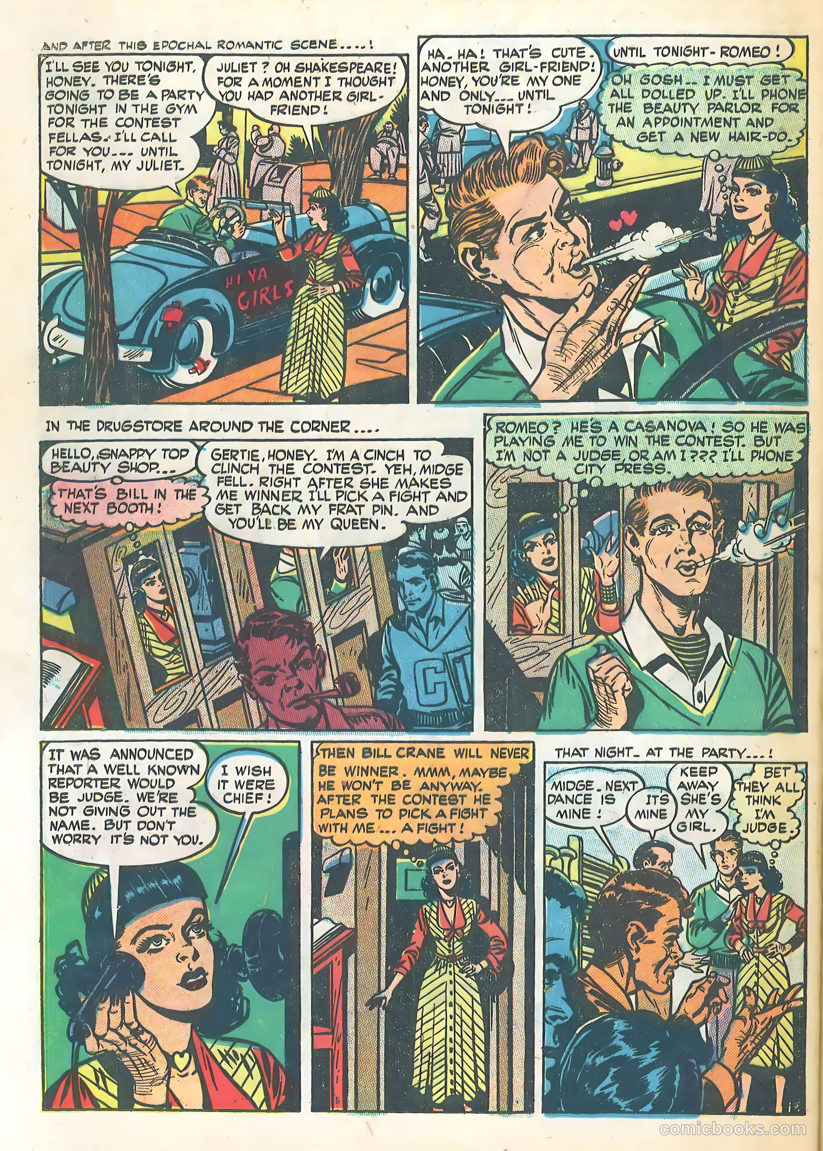 School-Day Romances #4 (1950) — page 22 of 36