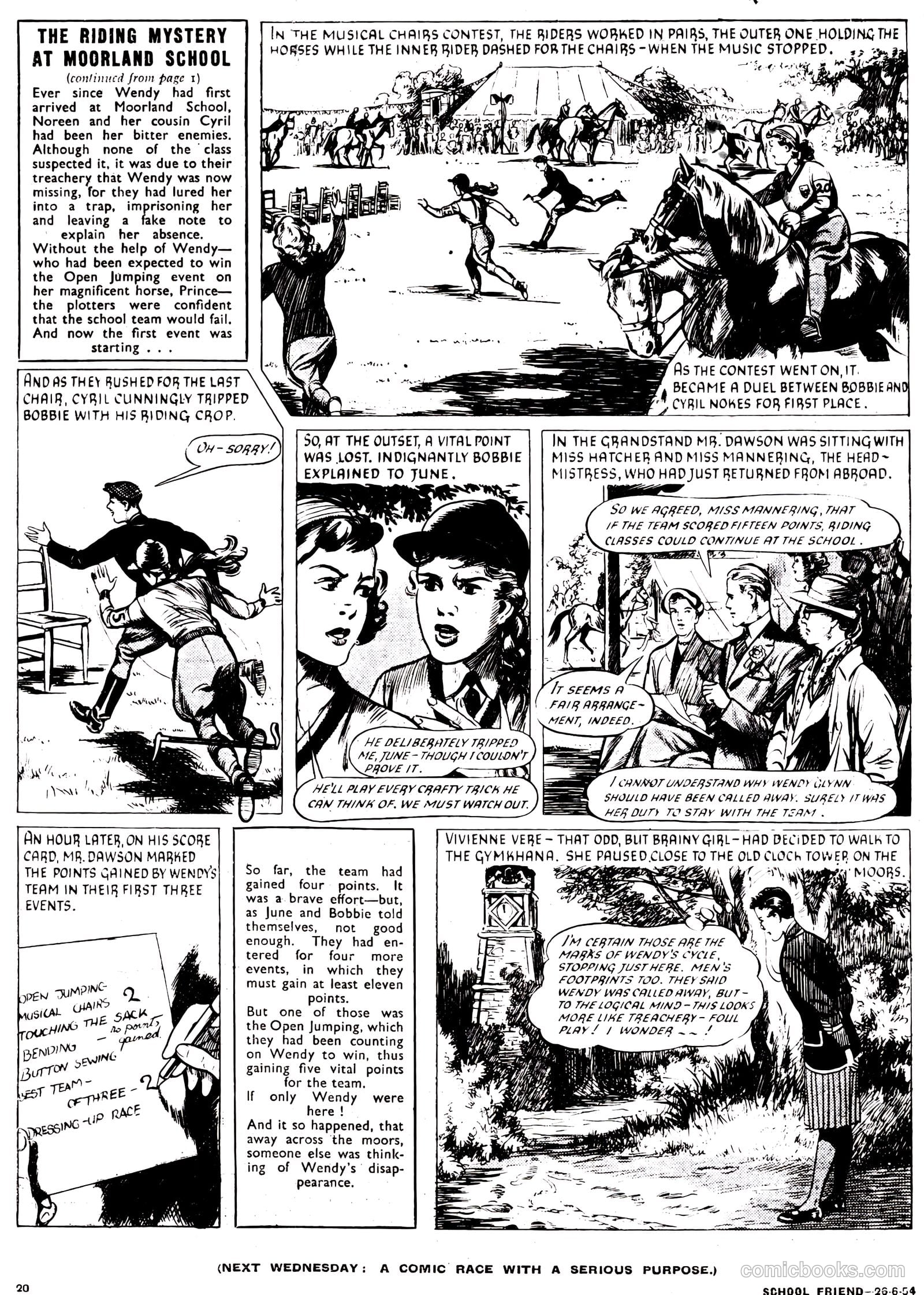 School Friend #215 (1954) — page 20 of 20