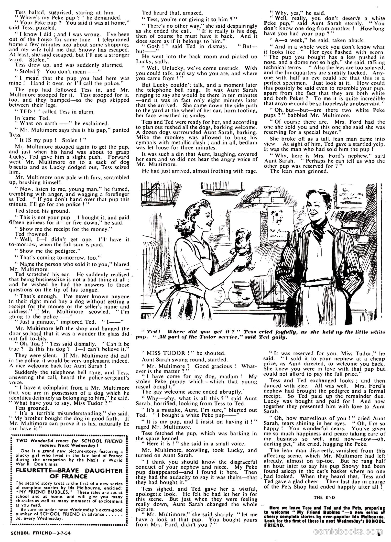 School Friend #216 (1954) — page 5 of 20