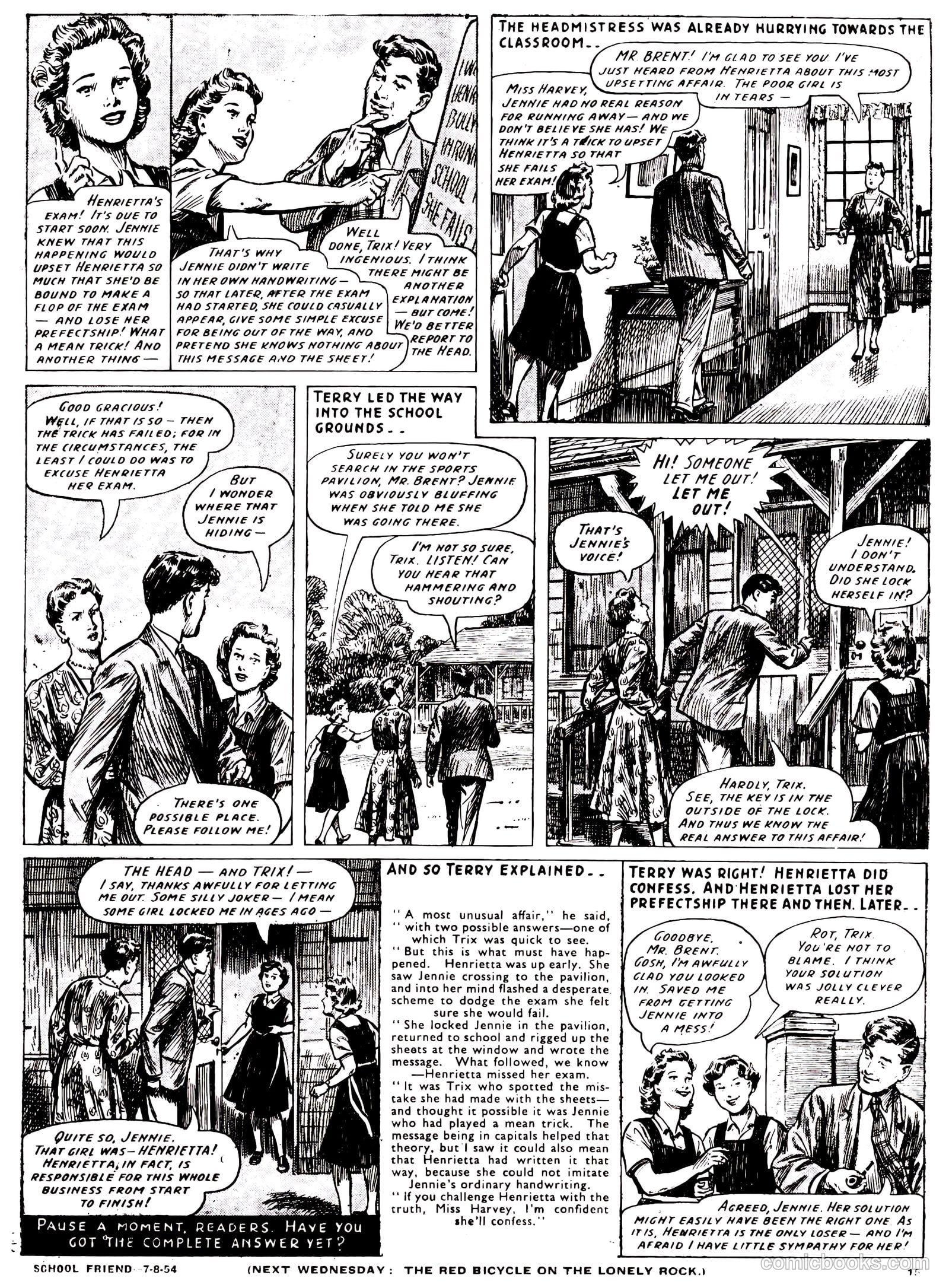 School Friend #221 (1954) — page 15 of 20