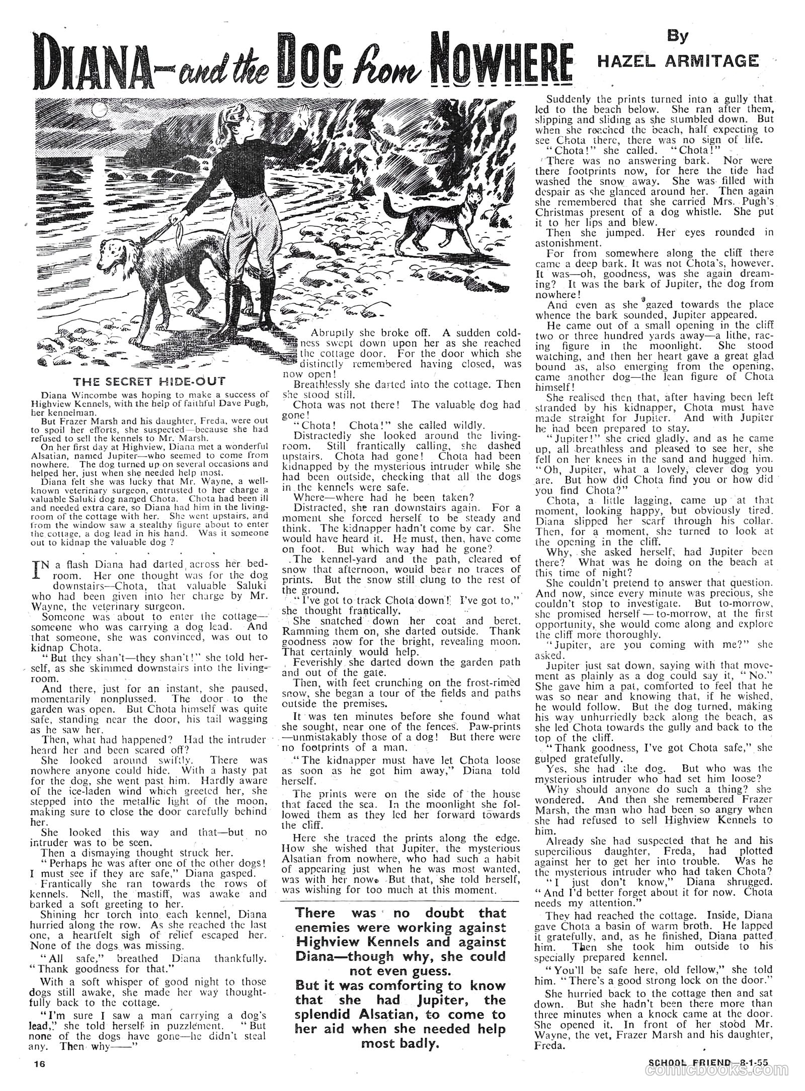 School Friend #243 (1955) — page 16 of 20