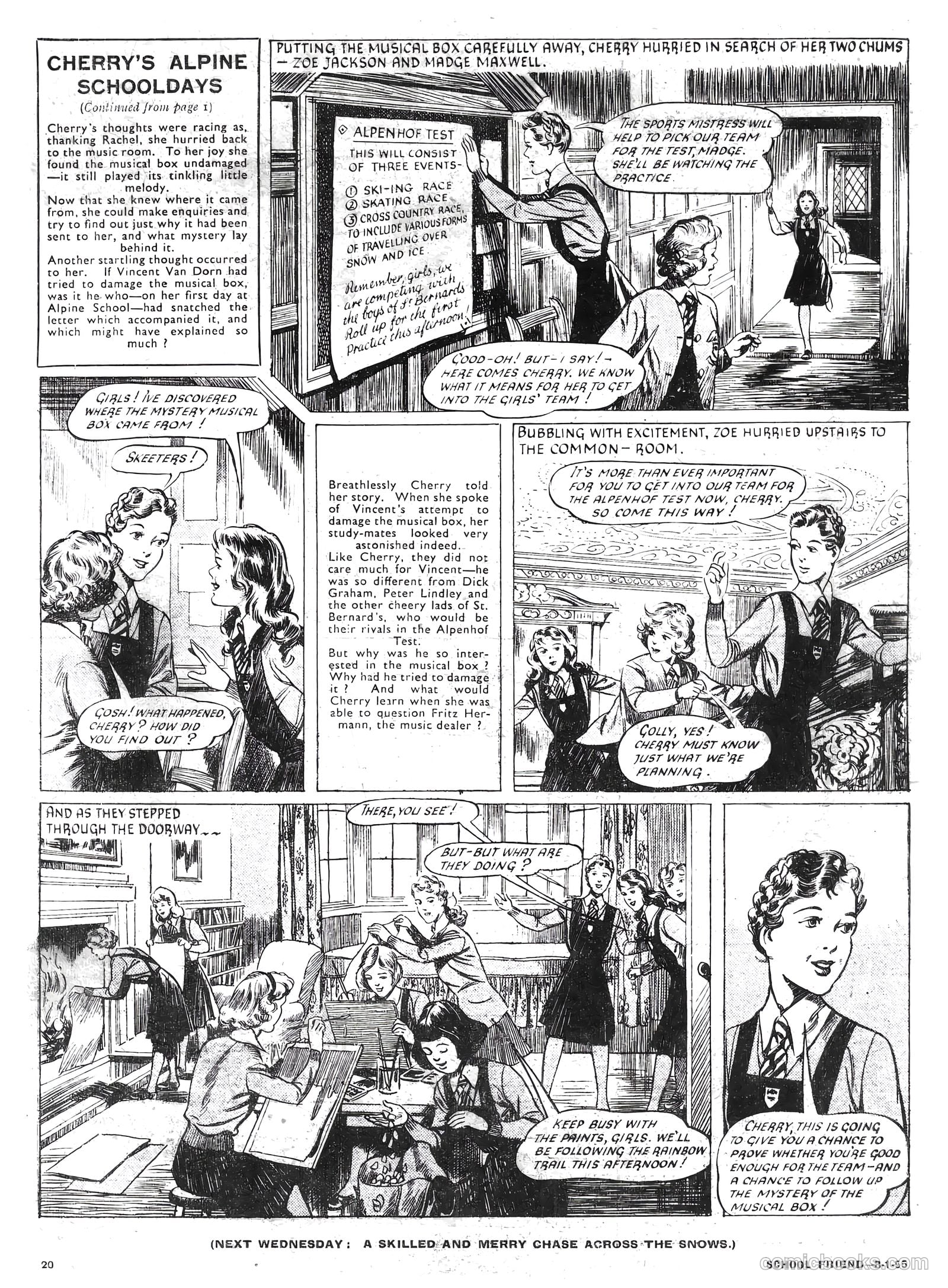 School Friend #243 (1955) — page 20 of 20