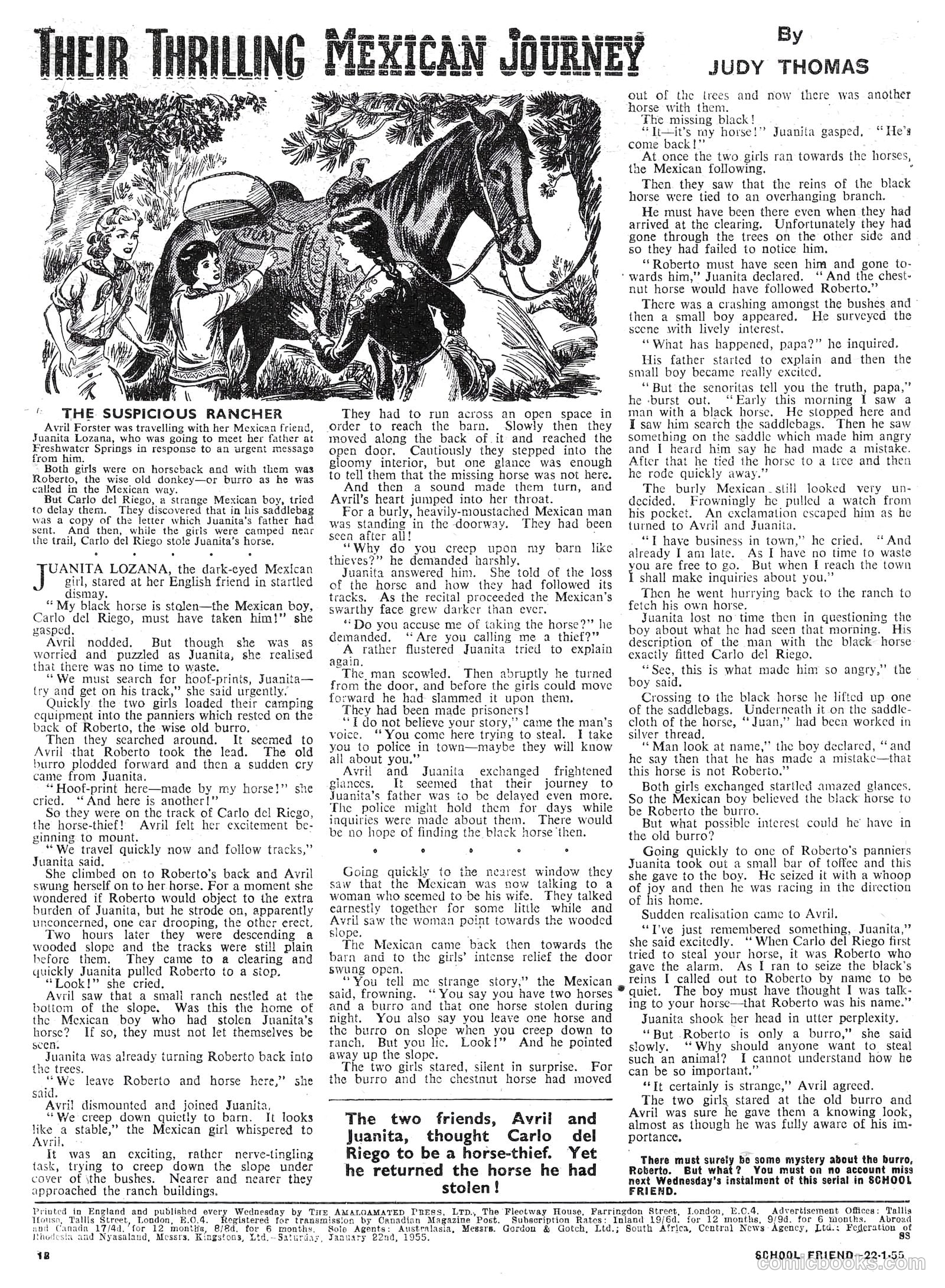 School Friend #245 (1955) — page 18 of 20