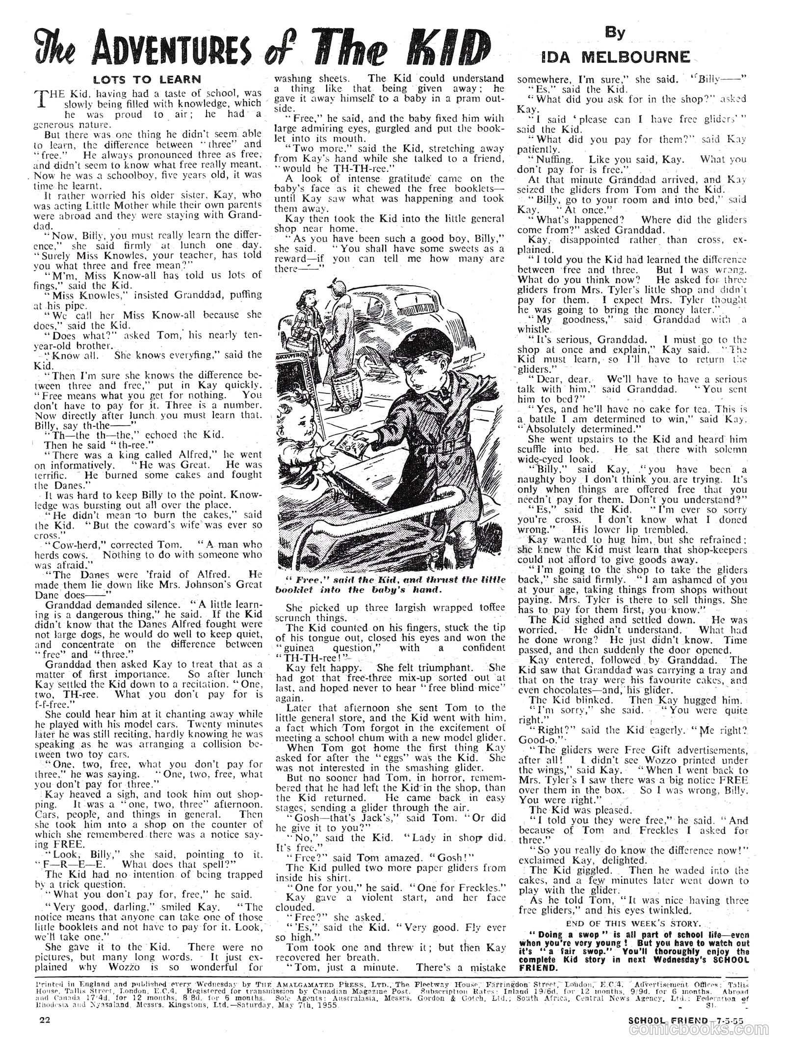 School Friend #260 (1955) — page 22 of 24