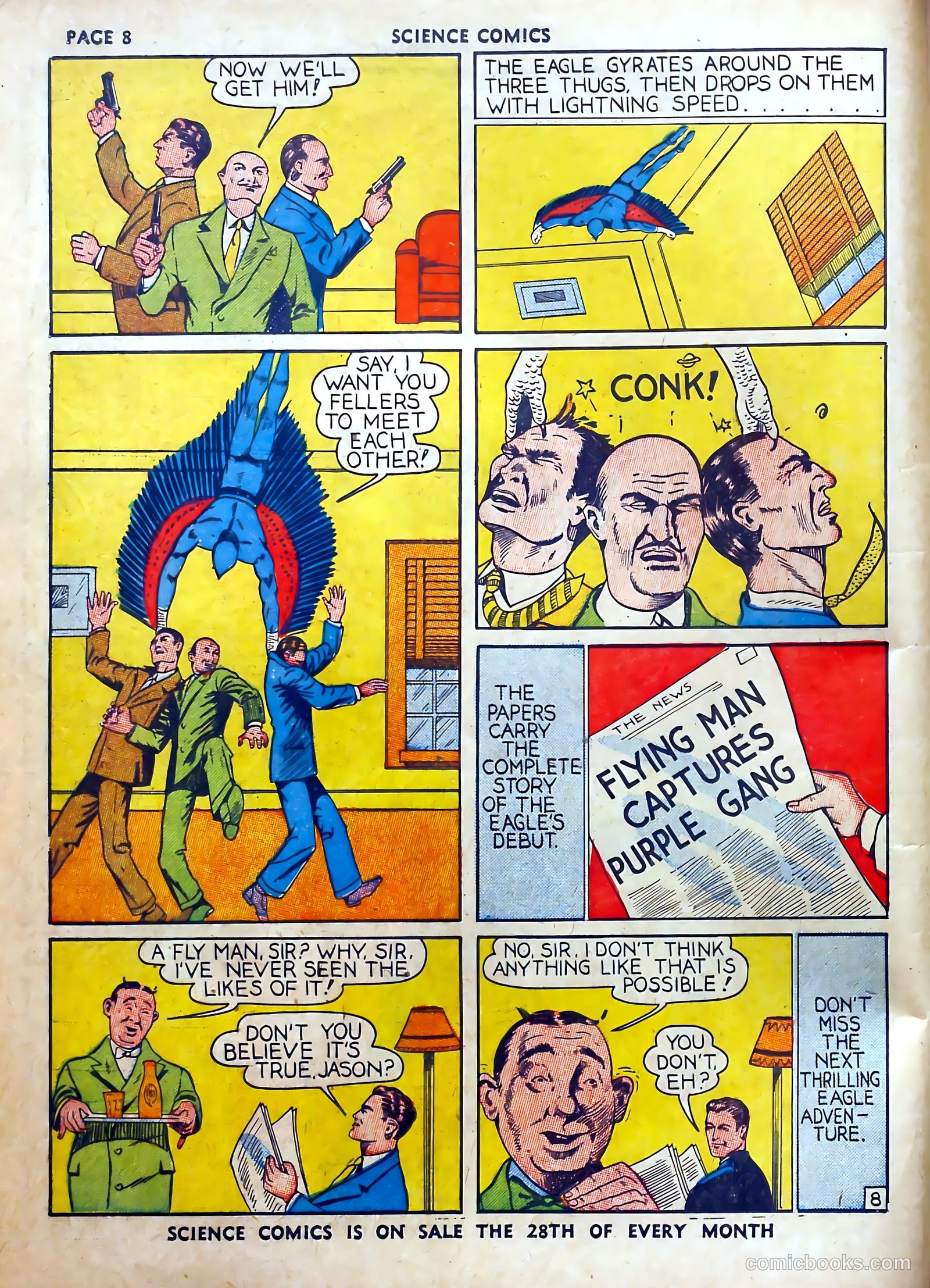Science Comics #1 (1940) — page 9 of 62