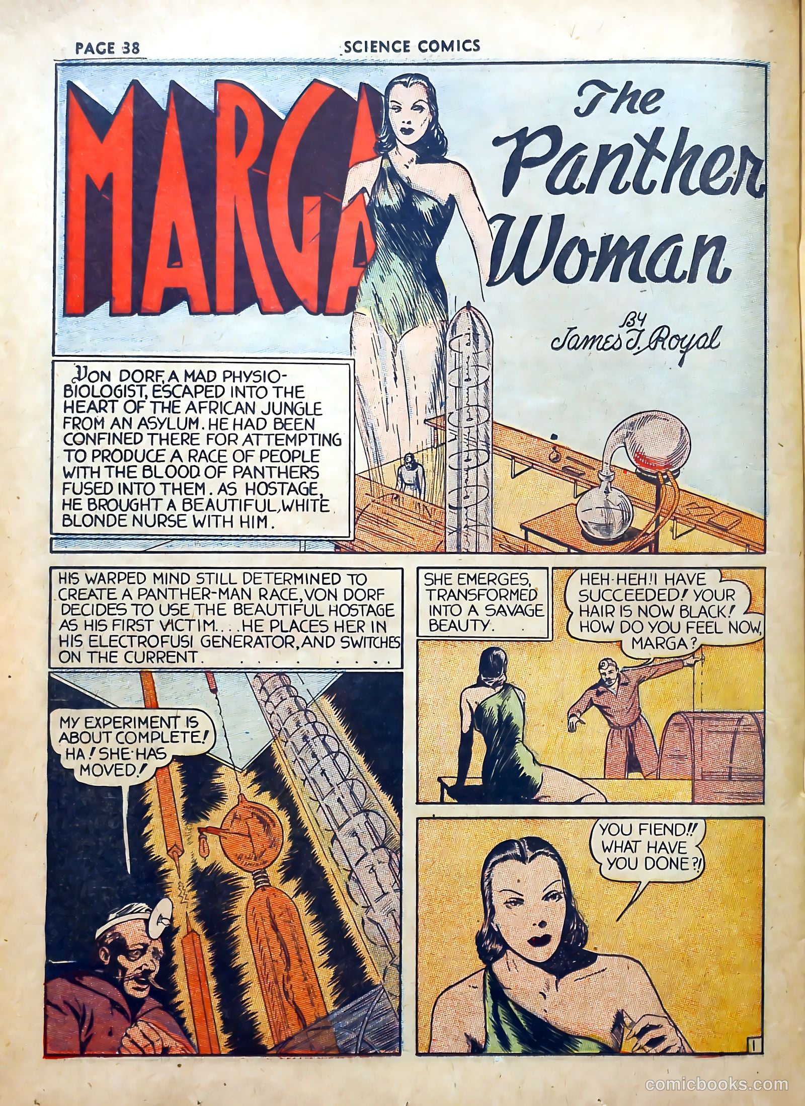 Science Comics #1 (1940) — page 35 of 62