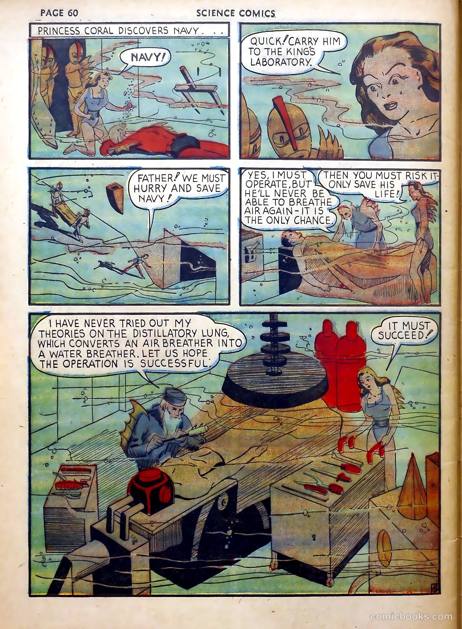 Science Comics #1 (1940) — page 57 of 62