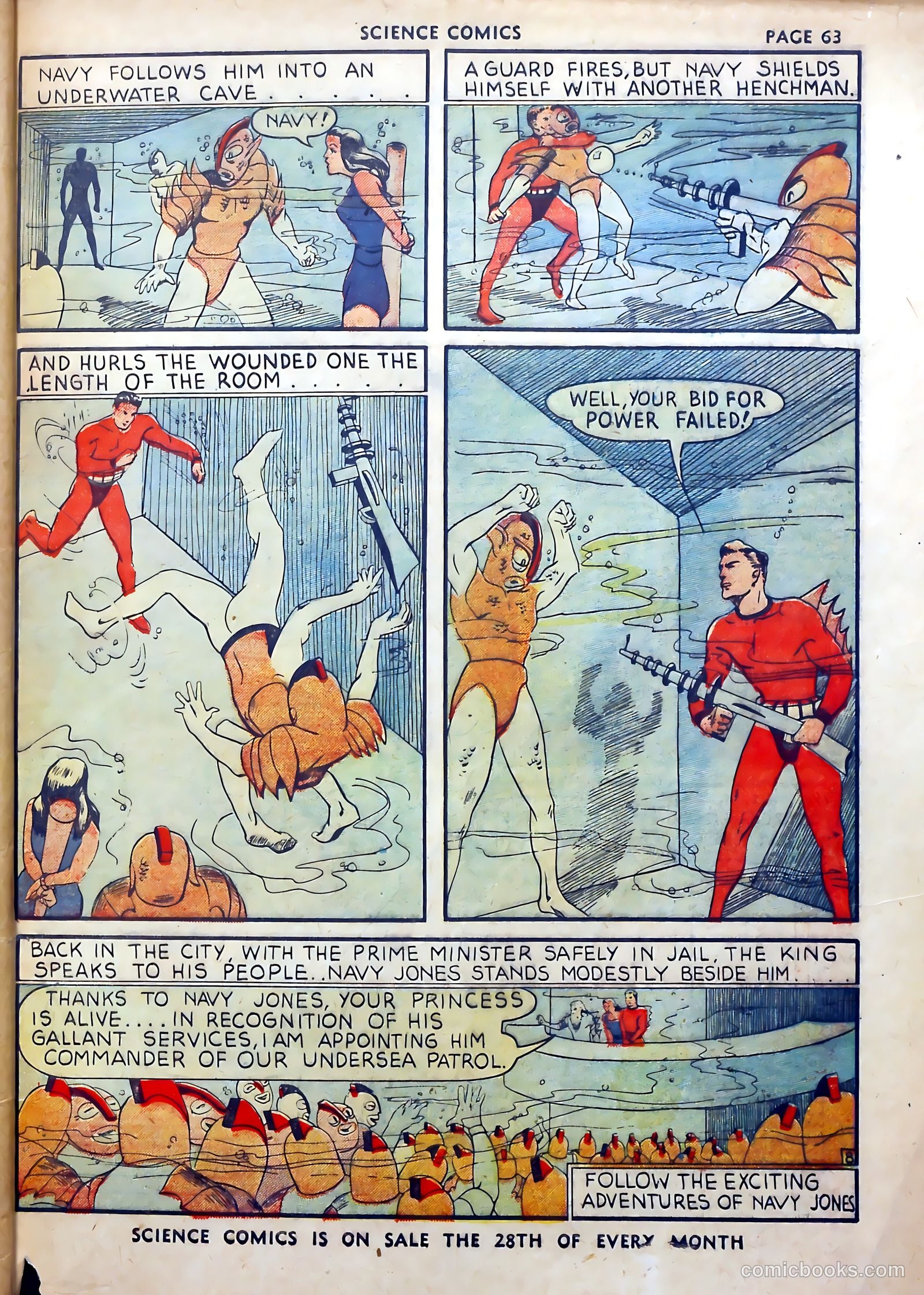 Science Comics #1 (1940) — page 60 of 62
