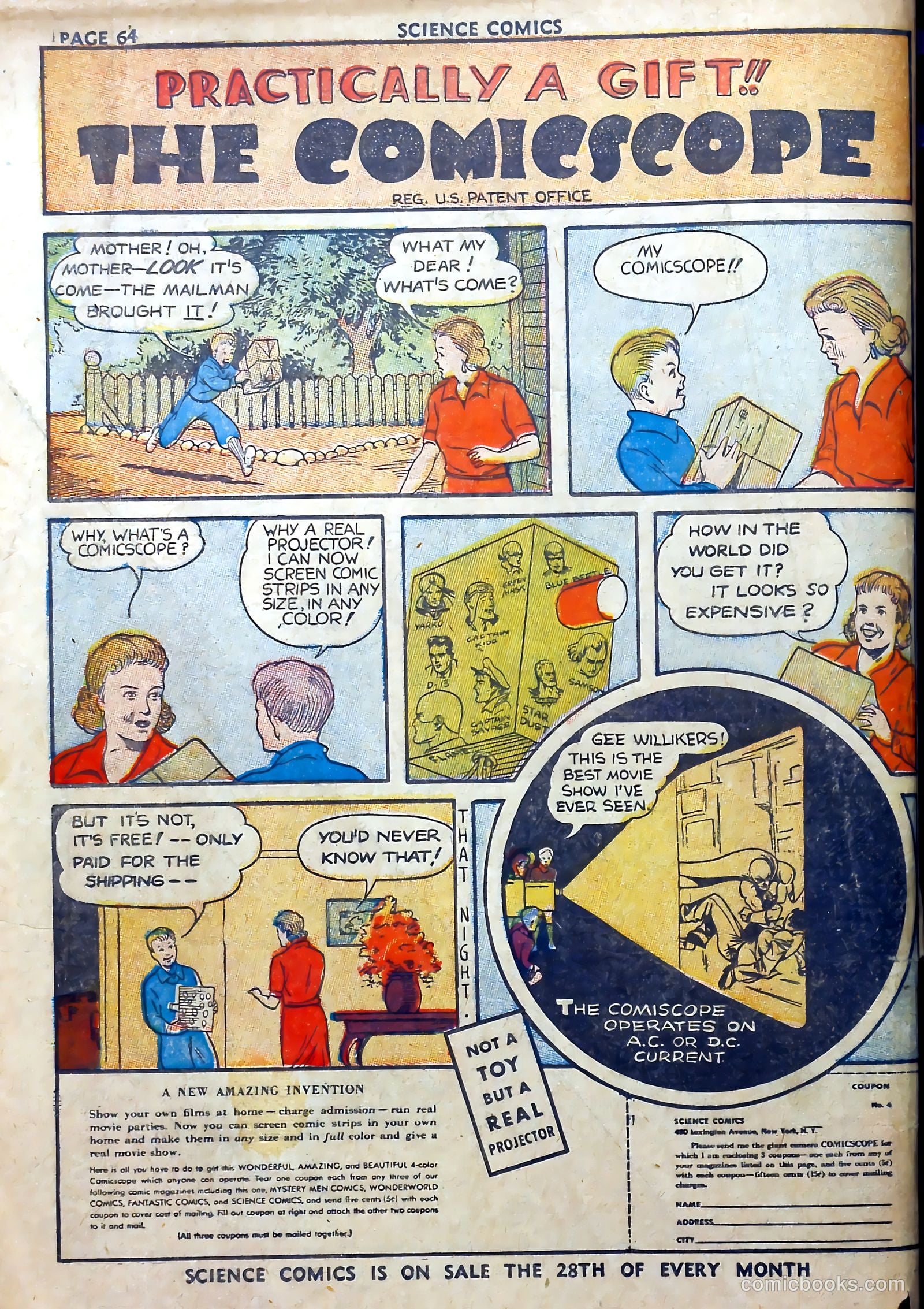 Science Comics #1 (1940) — page 61 of 62