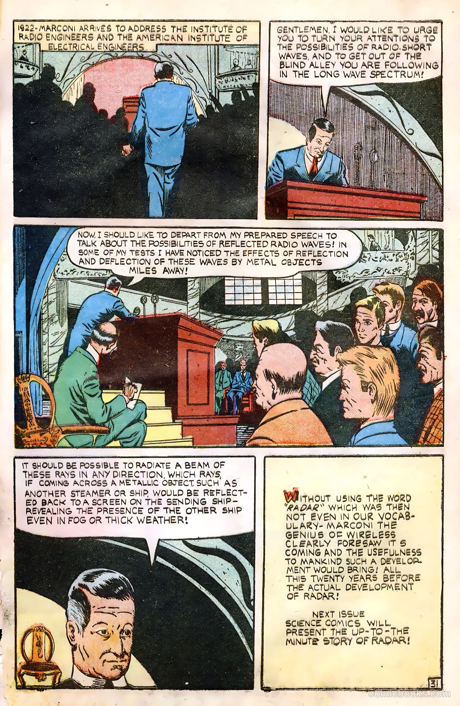 Science Comics #1 (1946) — page 33 of 36