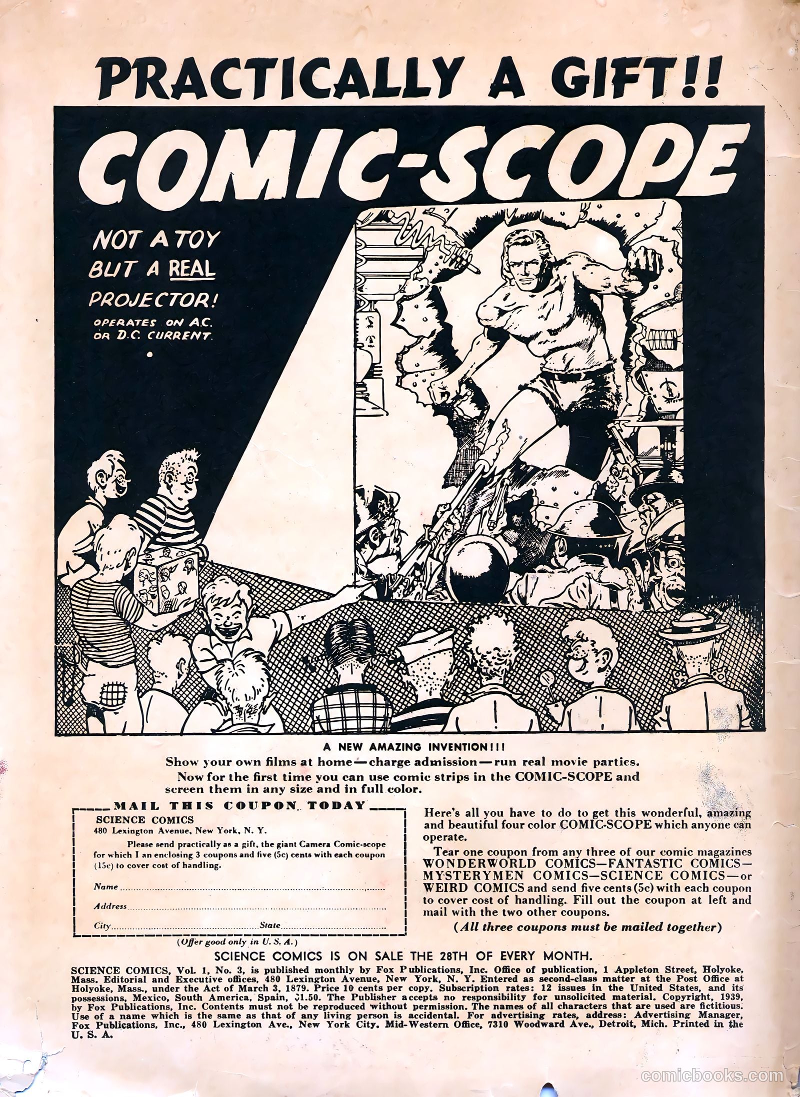 Science Comics #3 (1940) — page 2 of 68