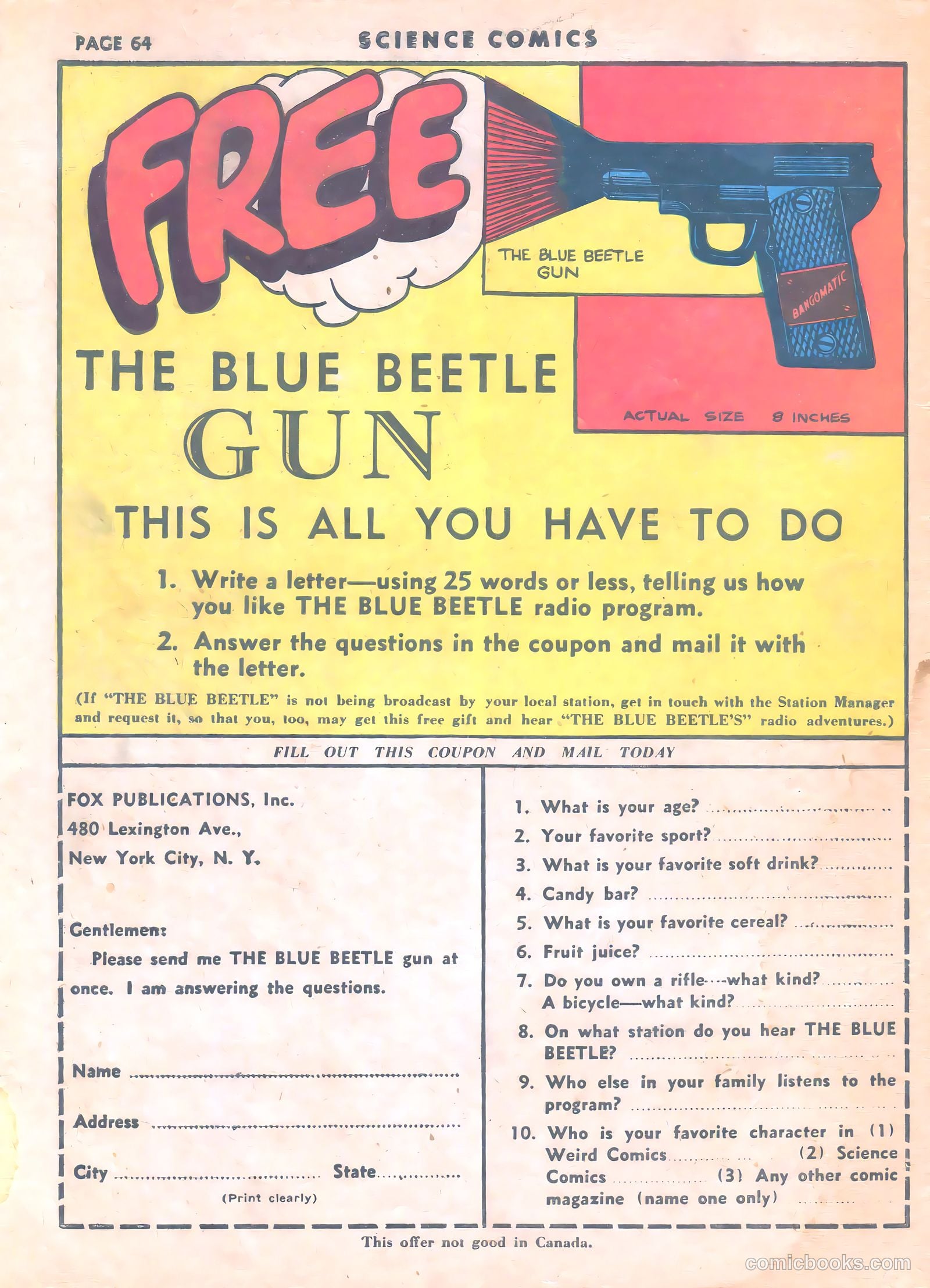 Science Comics #8 (1940) — page 65 of 67