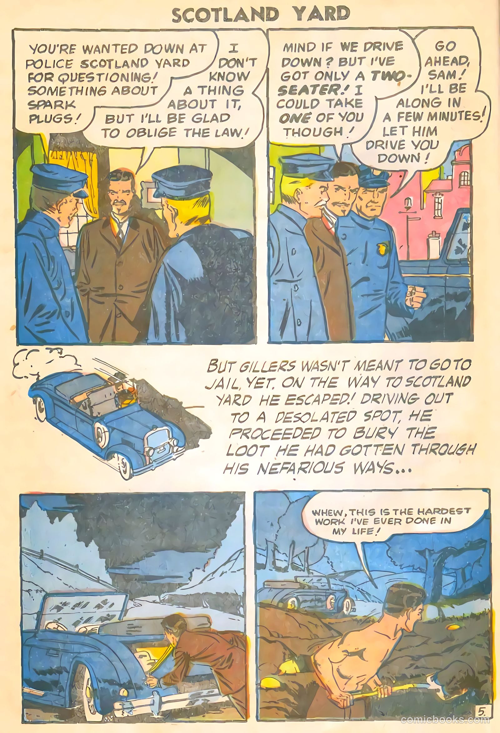Scotland Yard #1 (1955) — page 16 of 36