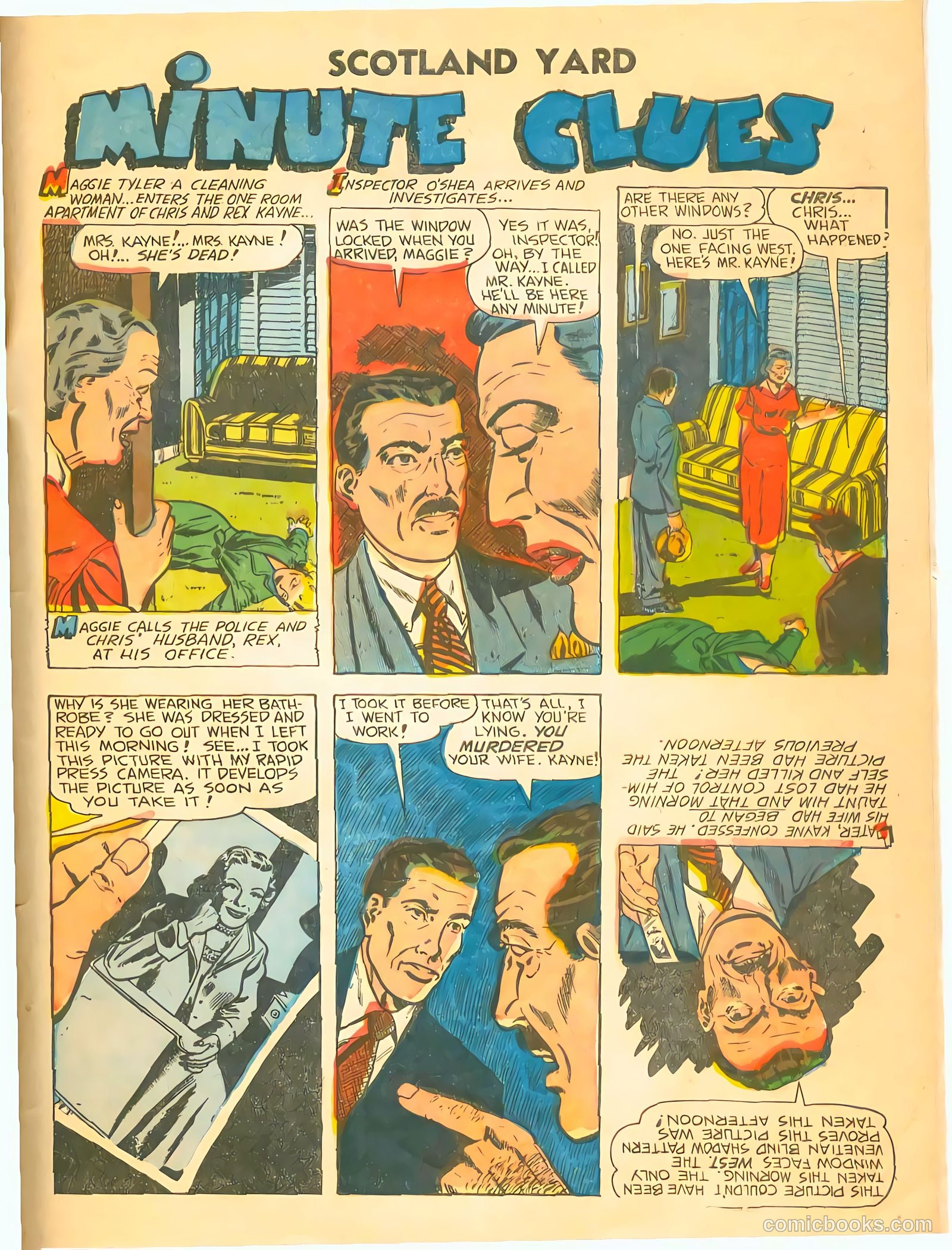 Scotland Yard #1 (1955) — page 33 of 36