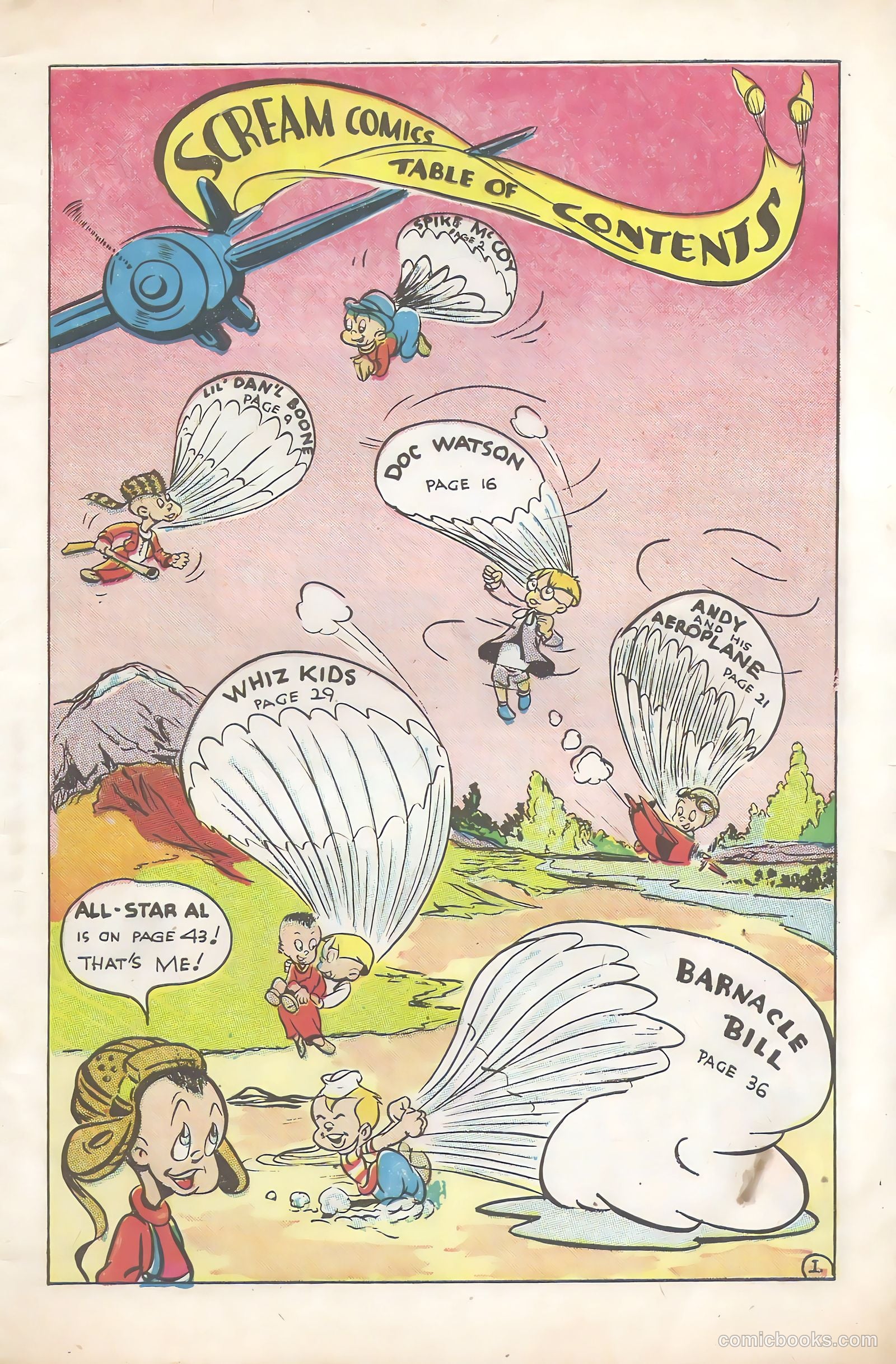 Scream Comics #1 (1944) — page 3 of 52