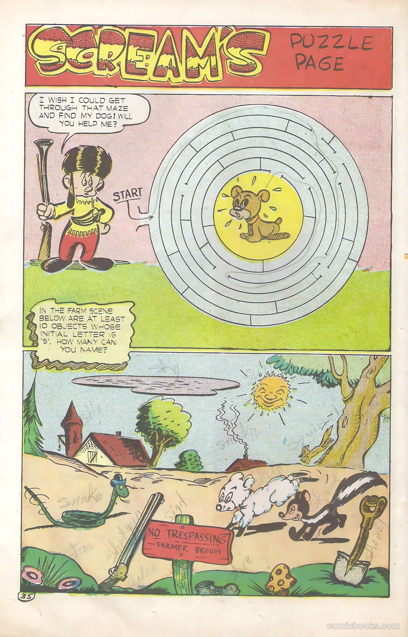 Scream Comics #1 (1944) — page 36 of 52