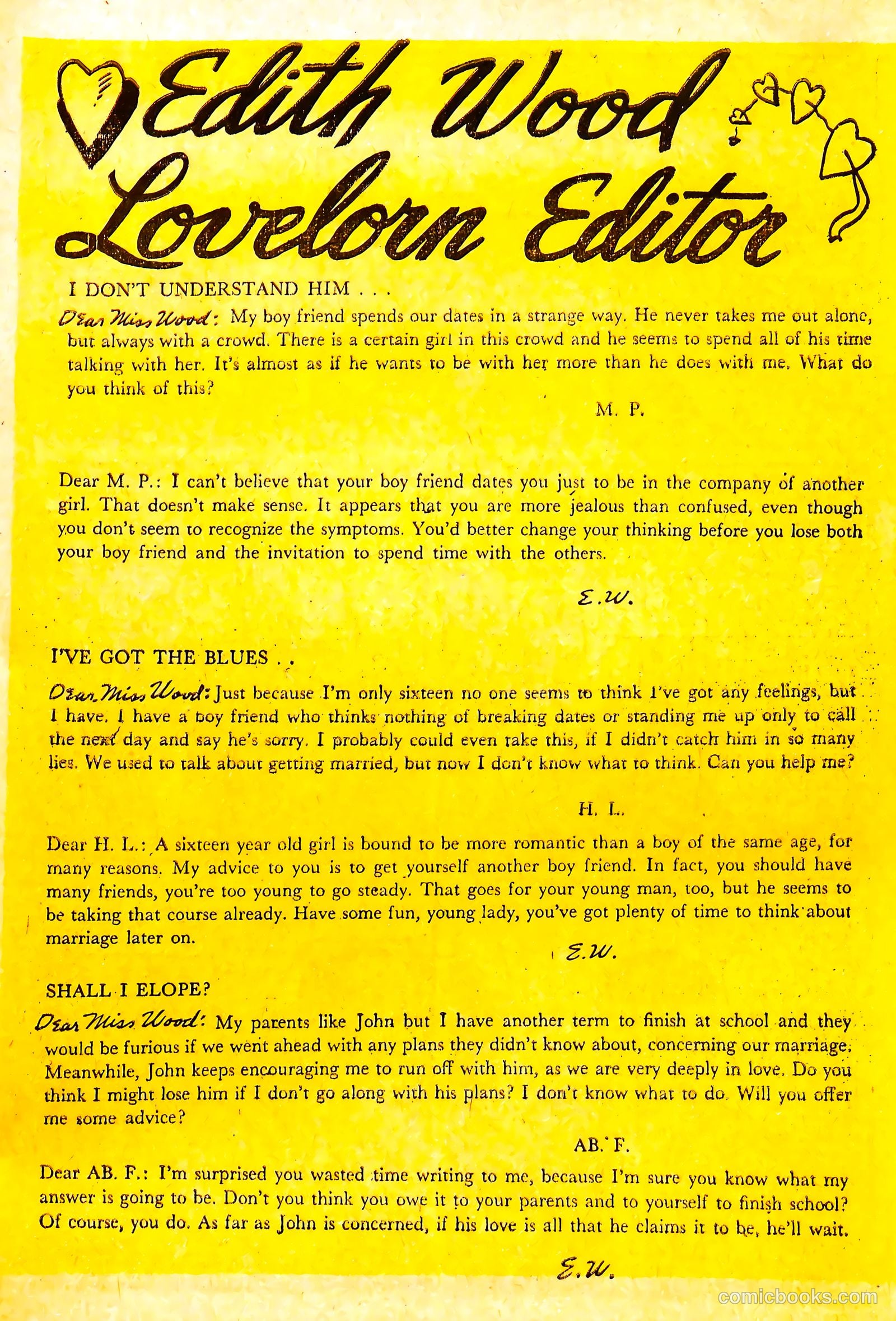 Secret Love #2 (1956) — page 27 of 36