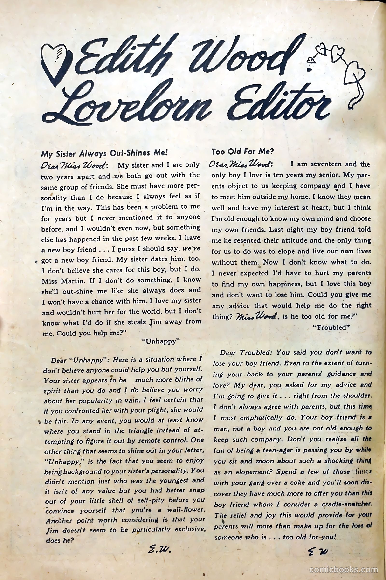 Secret Love #5 (1958) — page 20 of 36