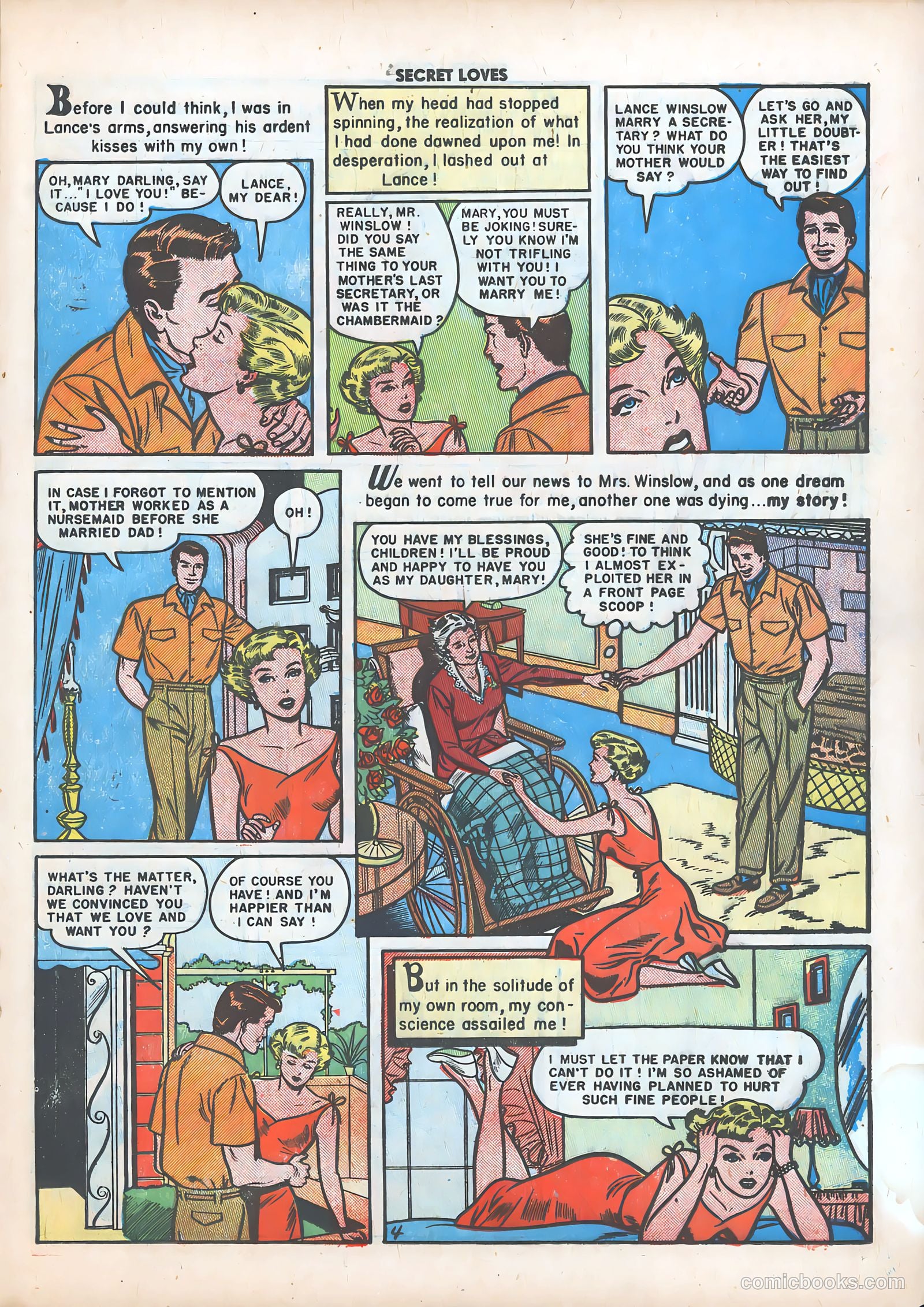 Secret Loves #4 (1950) — page 21 of 36