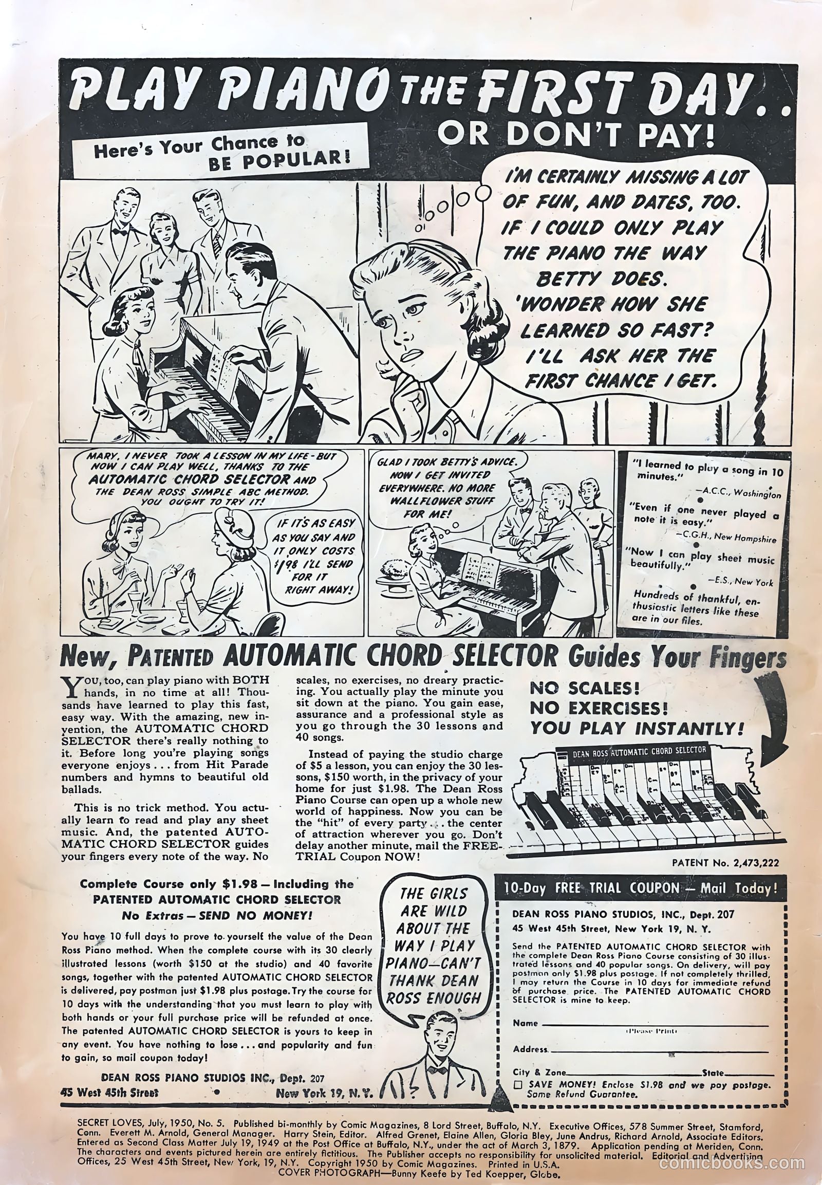 Secret Loves #5 (1950) — page 2 of 36