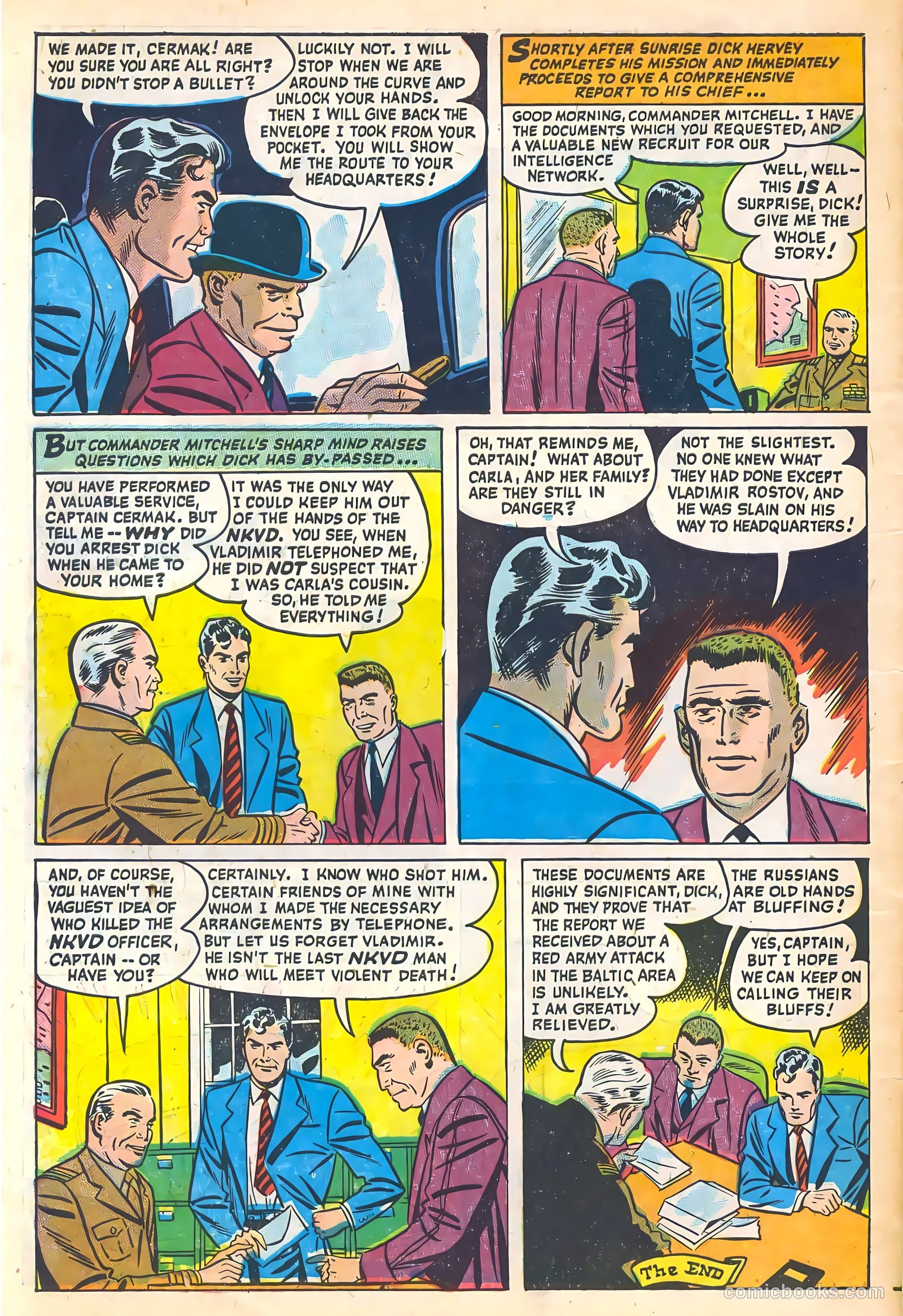 Secret Missions #1 (1950) — page 34 of 36