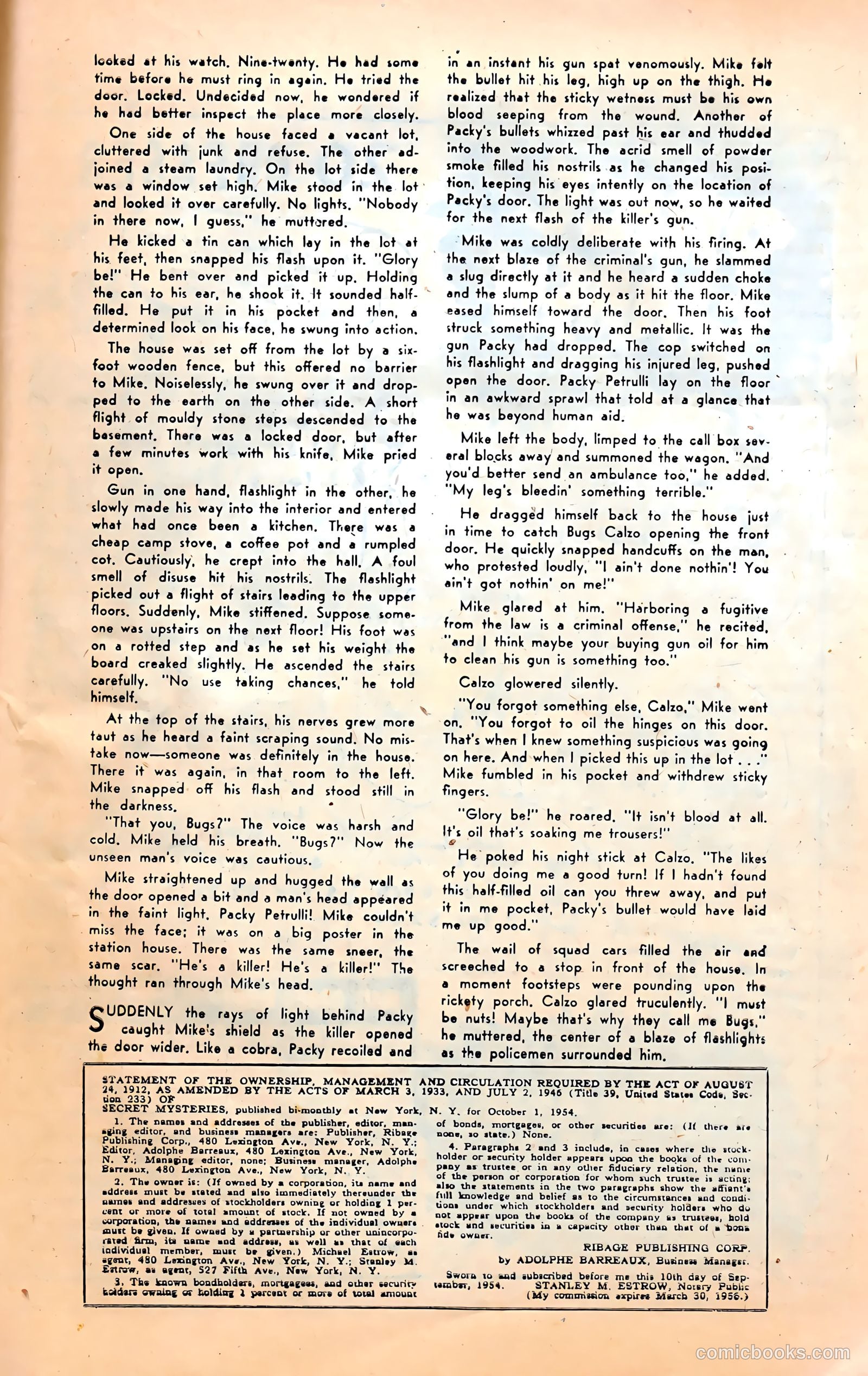 Secret Mysteries #19 (1955) — page 27 of 36