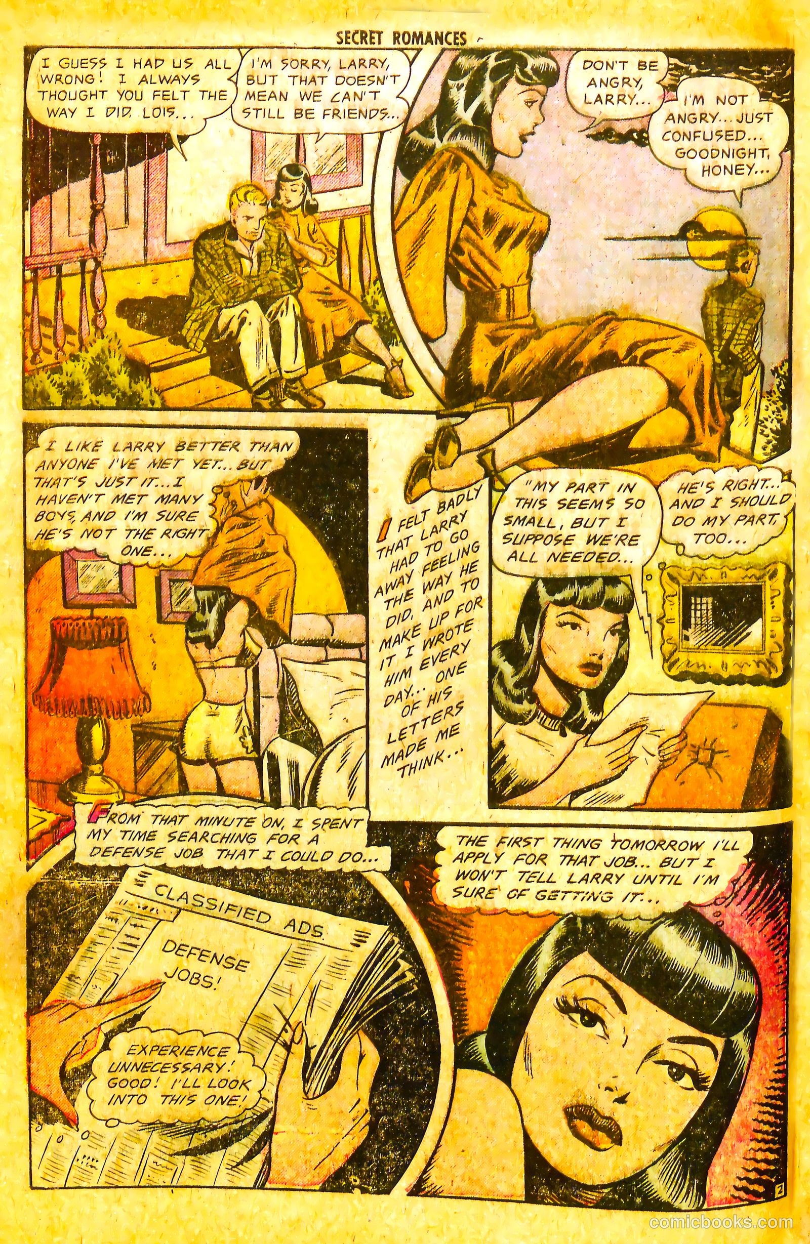 Secret Romances #11 (1952) — page 4 of 36
