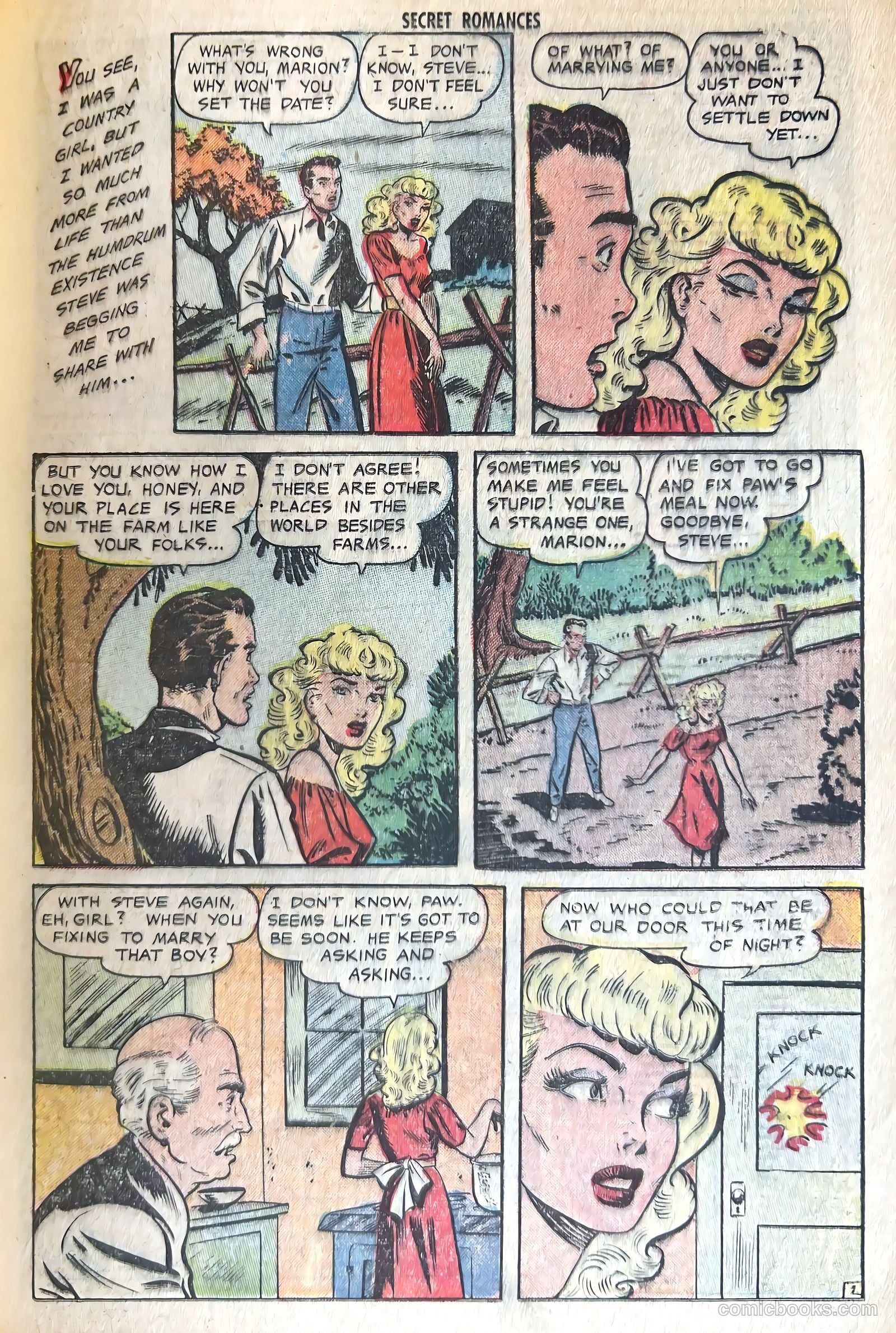 Secret Romances #12 (1953) — page 21 of 36
