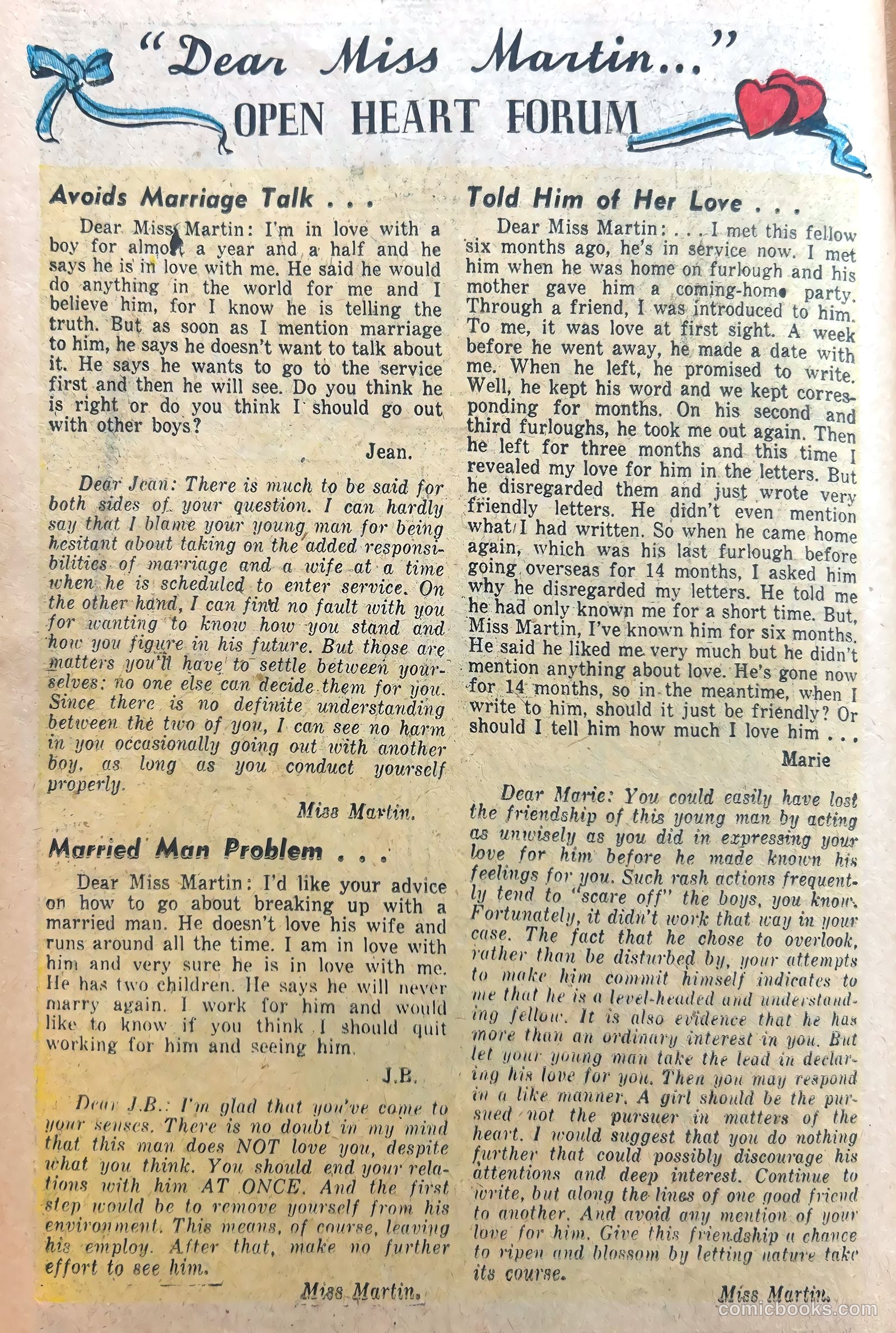 Secret Romances #13 (1953) — page 18 of 37