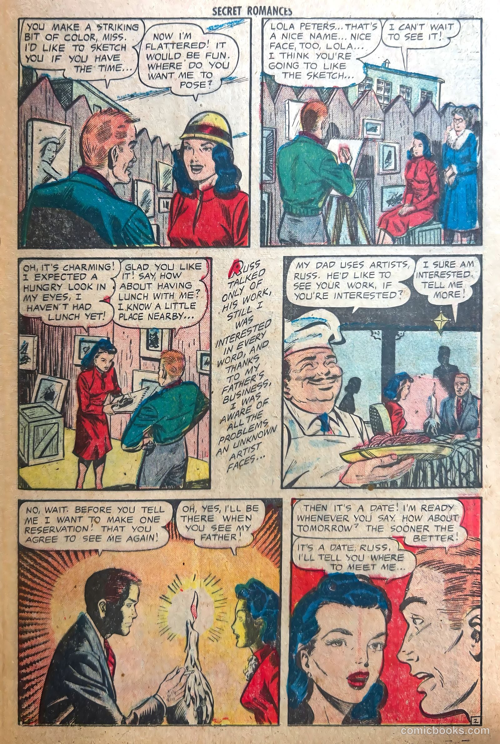 Secret Romances #13 (1953) — page 21 of 37