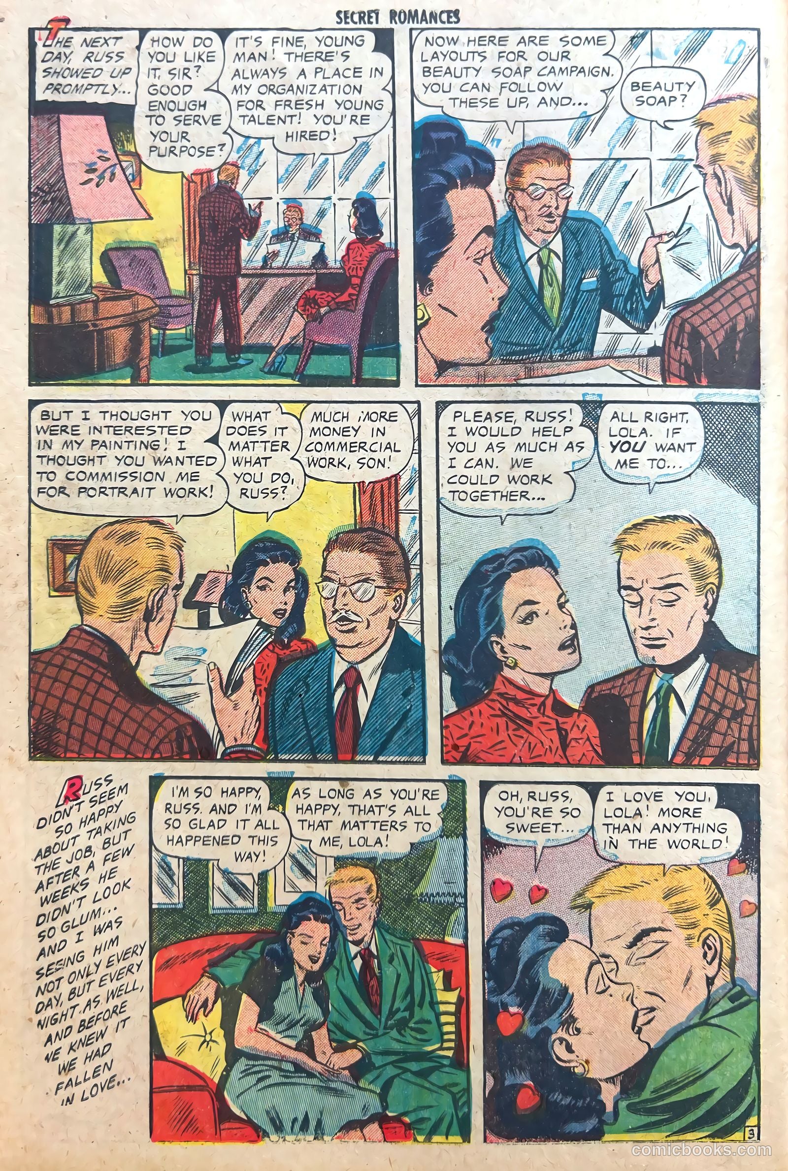 Secret Romances #13 (1953) — page 22 of 37