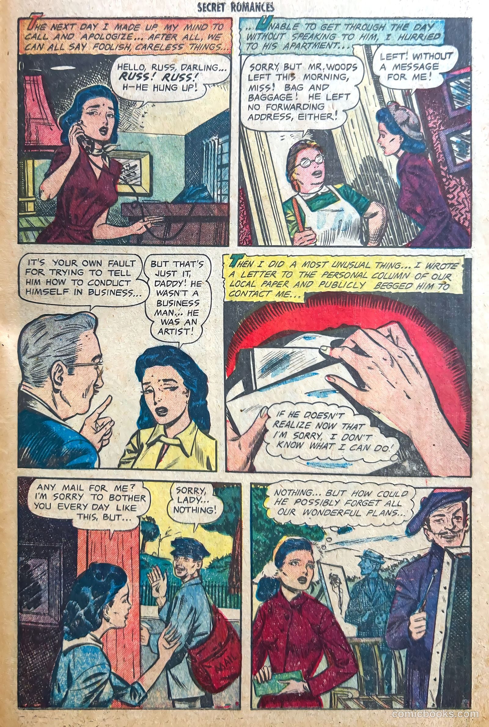 Secret Romances #13 (1953) — page 25 of 37