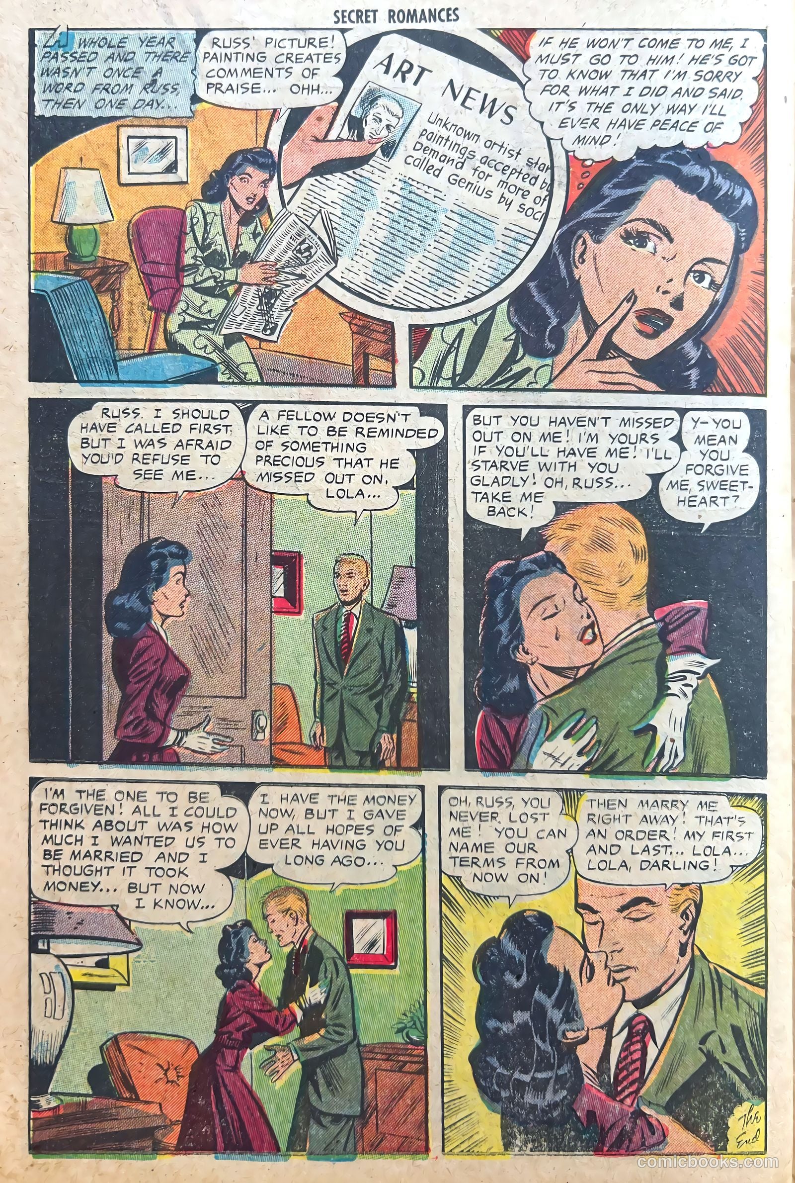 Secret Romances #13 (1953) — page 26 of 37