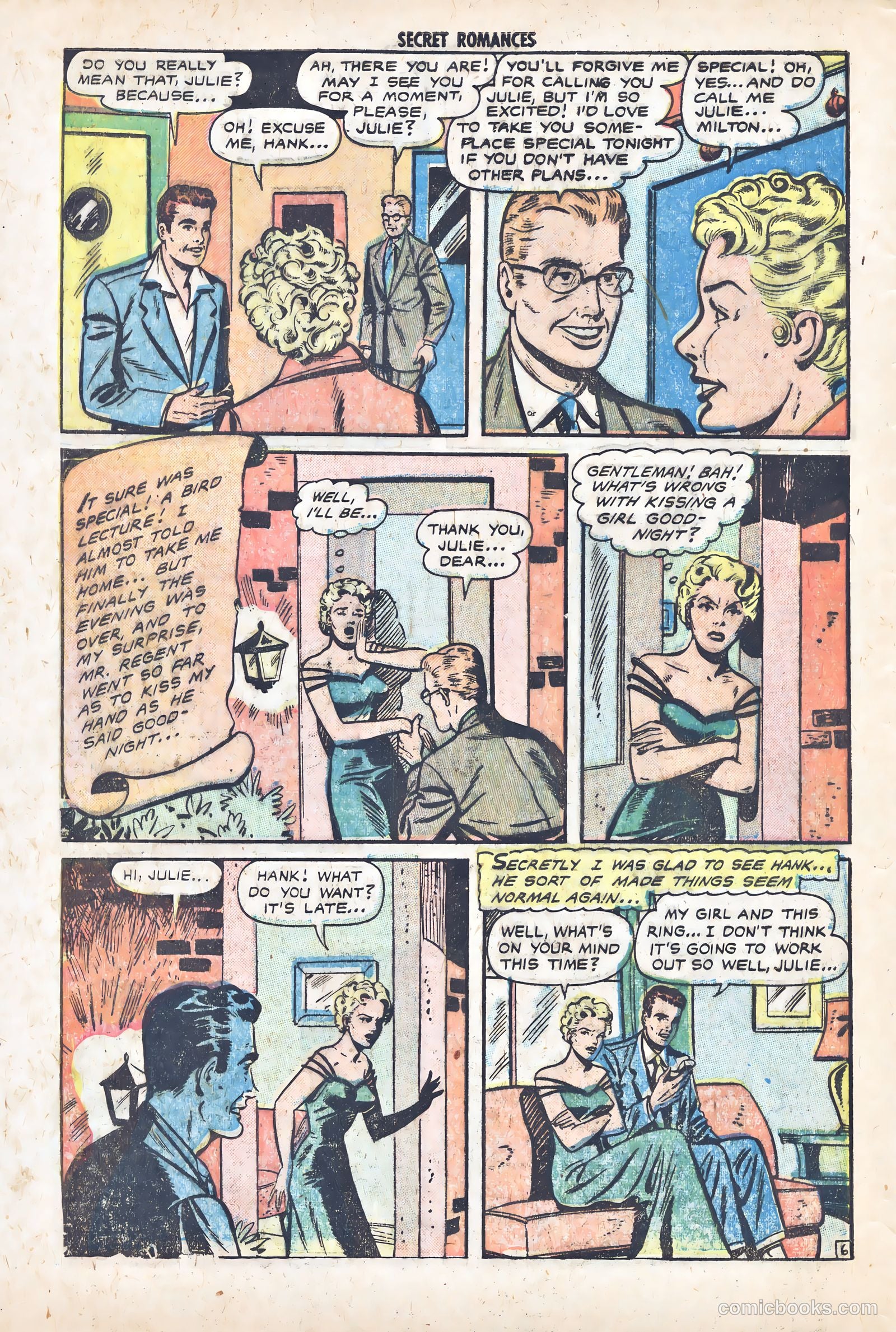Secret Romances #17 (1953) — page 8 of 36