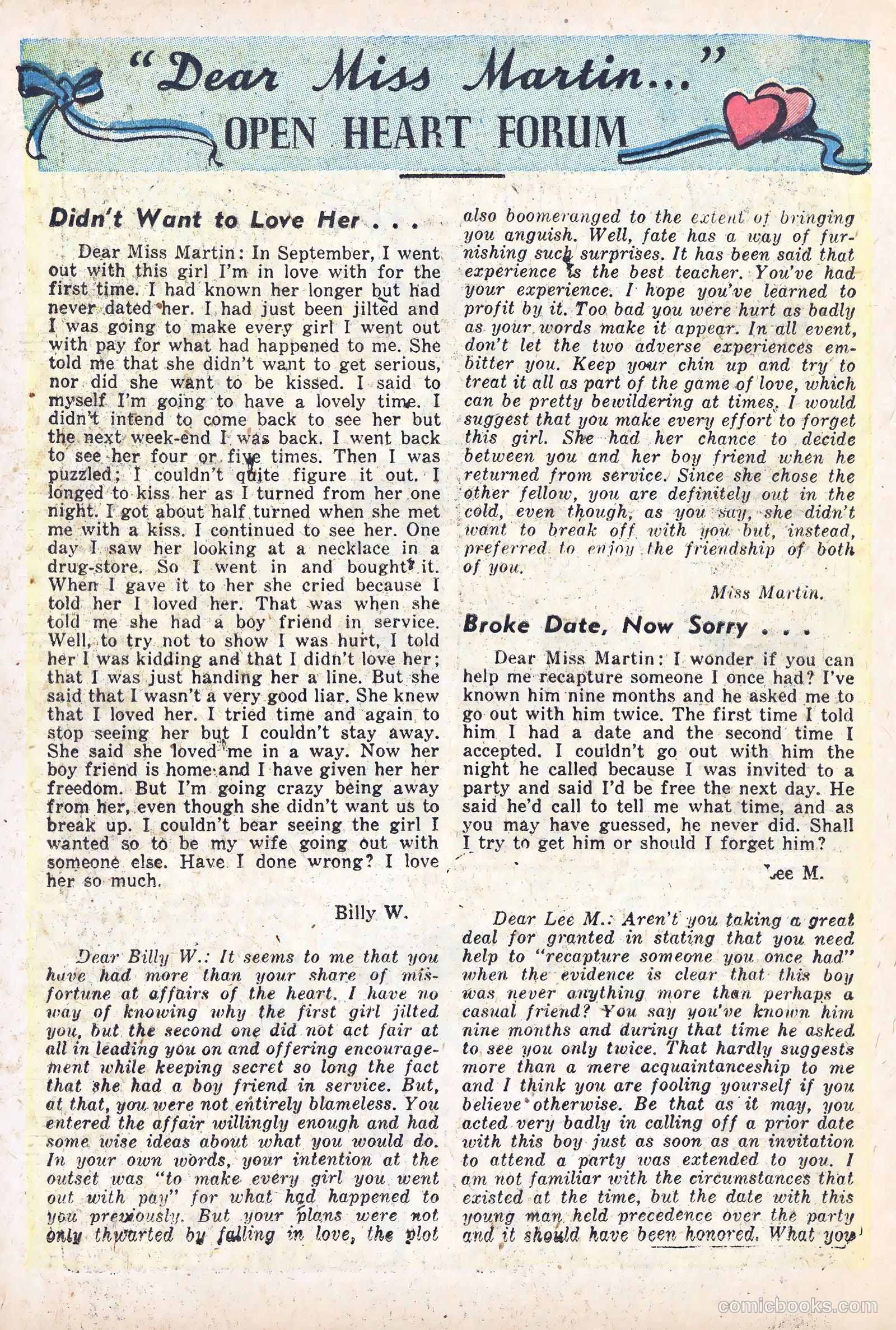 Secret Romances #17 (1953) — page 18 of 36