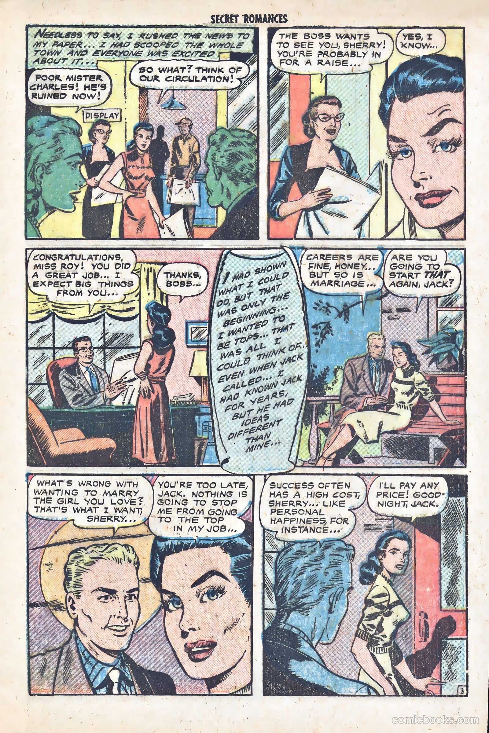 Secret Romances #17 (1953) — page 29 of 36
