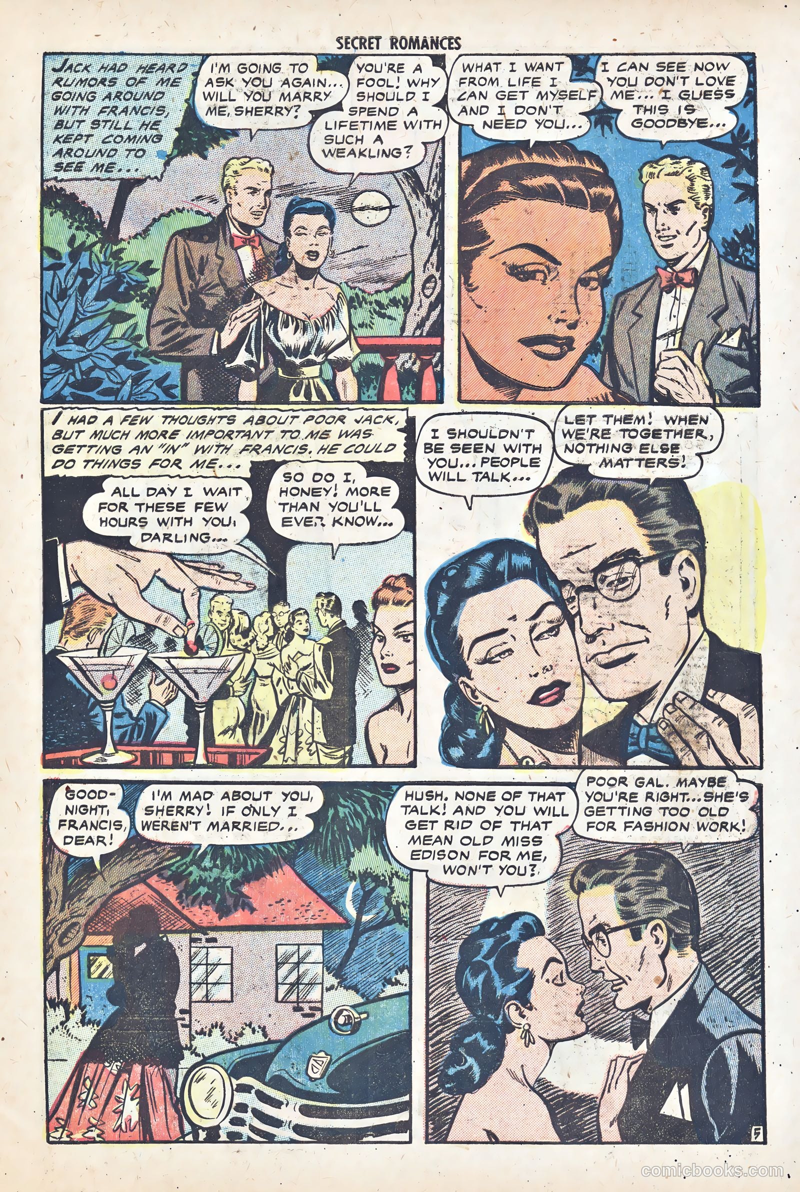 Secret Romances #17 (1953) — page 31 of 36